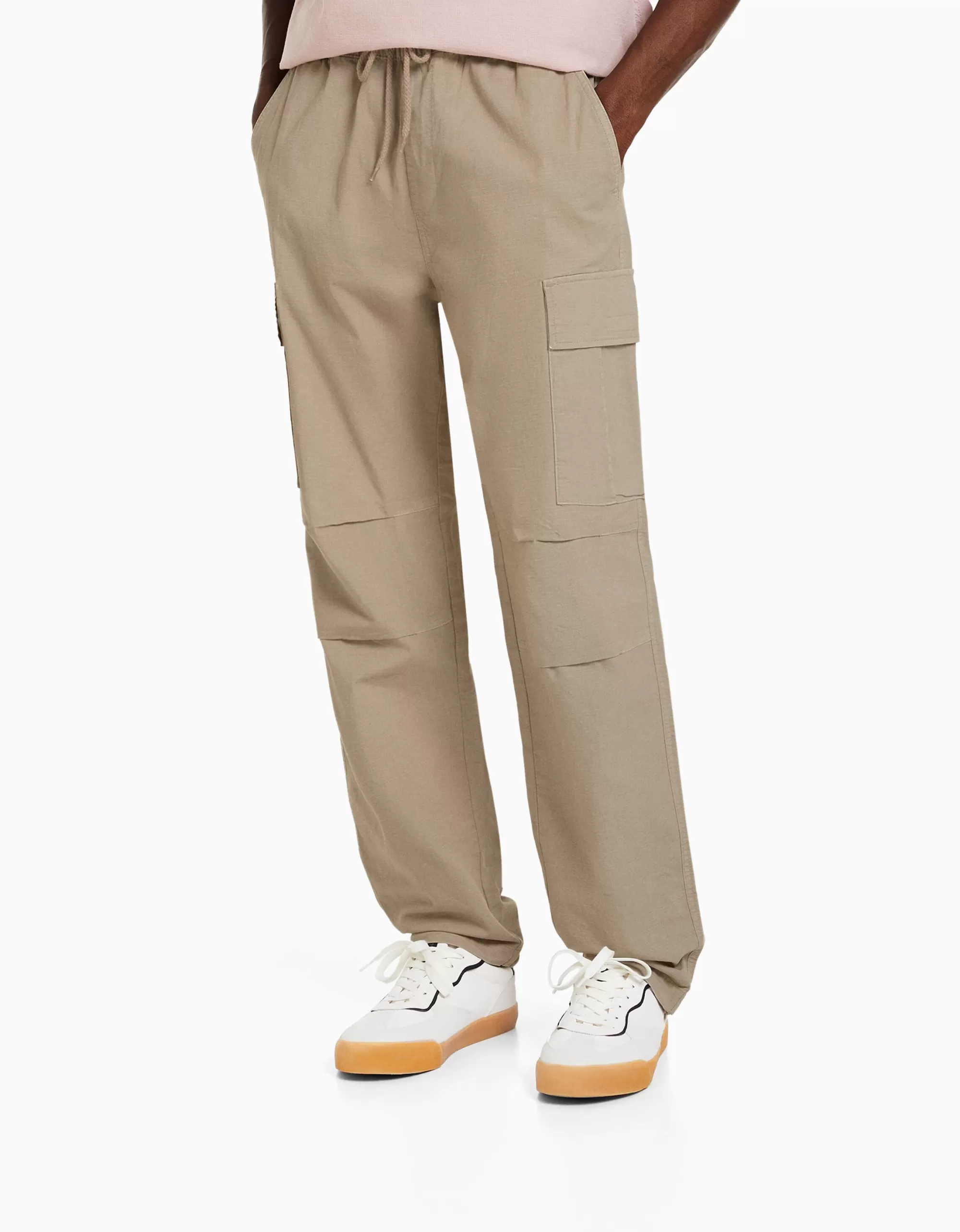 HOMBRE BERSHKA Pantalón cargo stoppers