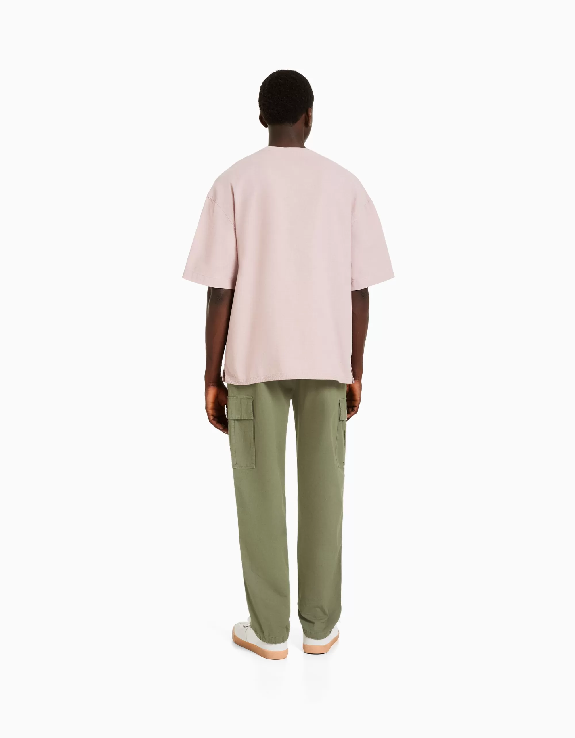 HOMBRE BERSHKA Pantalón cargo stoppers