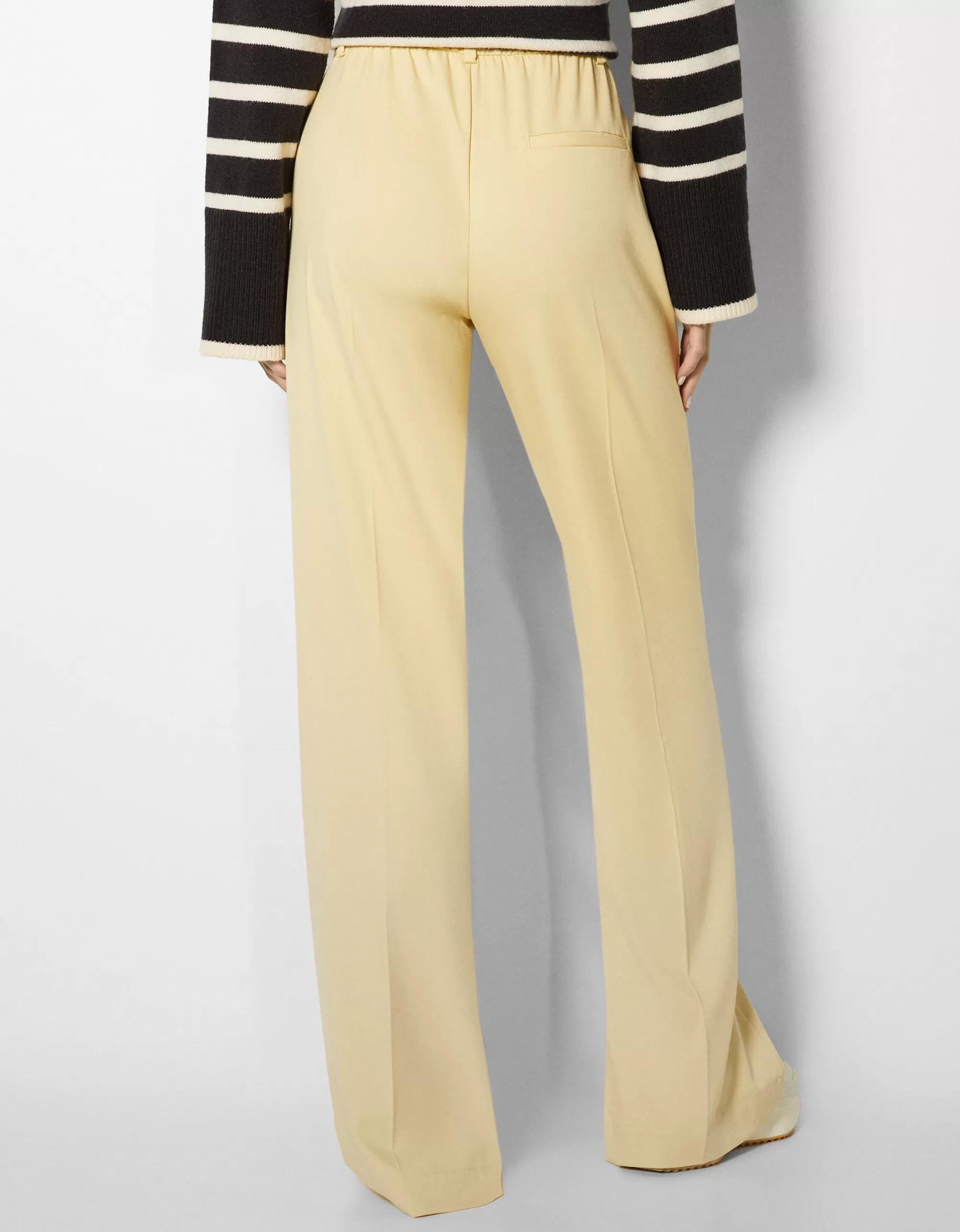 MUJER BERSHKA Pantalón straight abertura