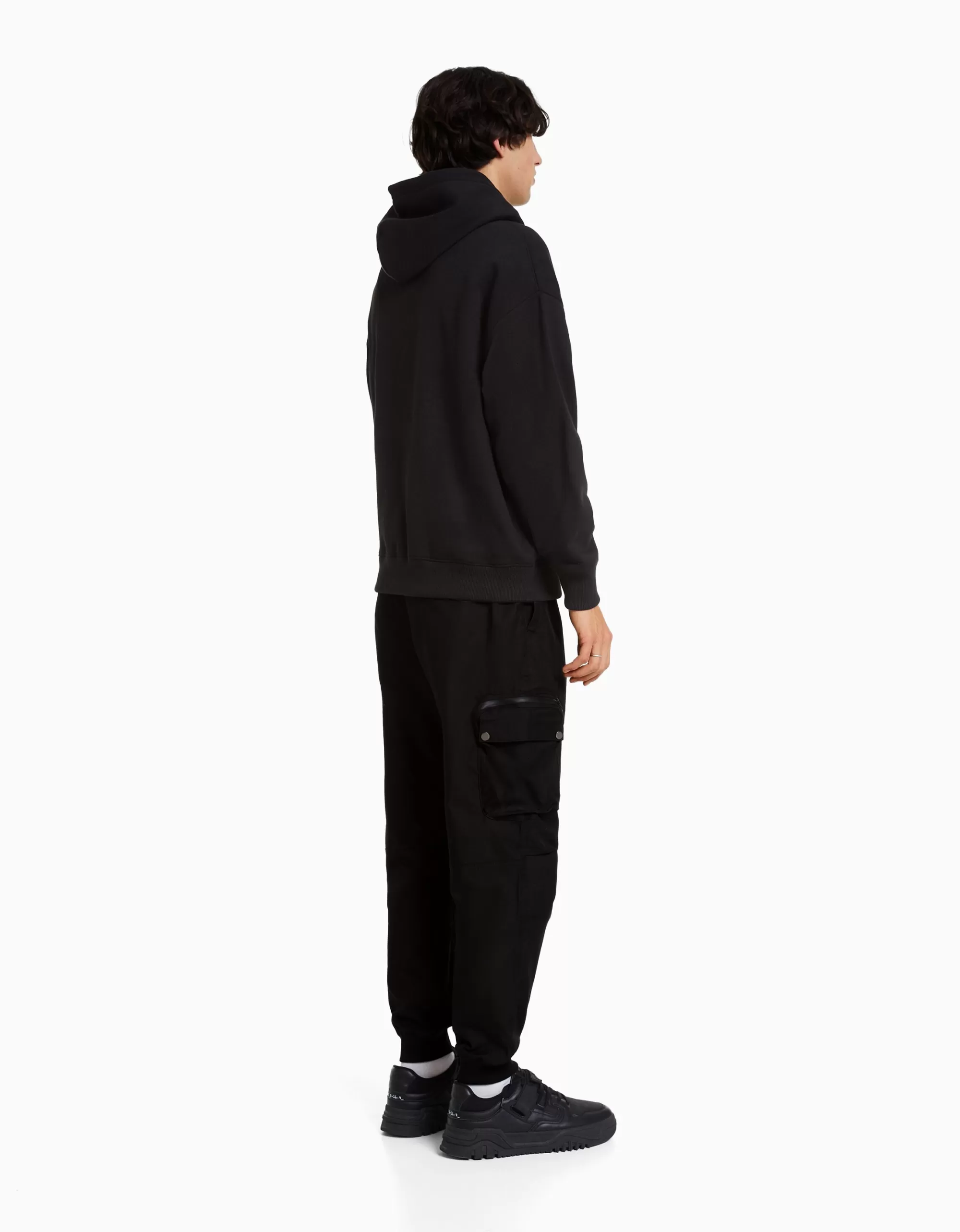 HOMBRE BERSHKA Pantalón técnico jogger multicargo