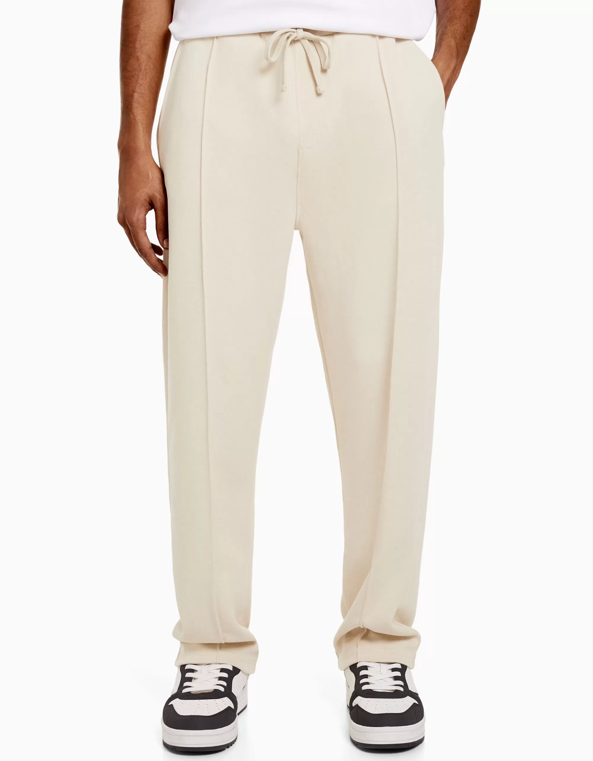 HOMBRE BERSHKA Pantalón wide leg