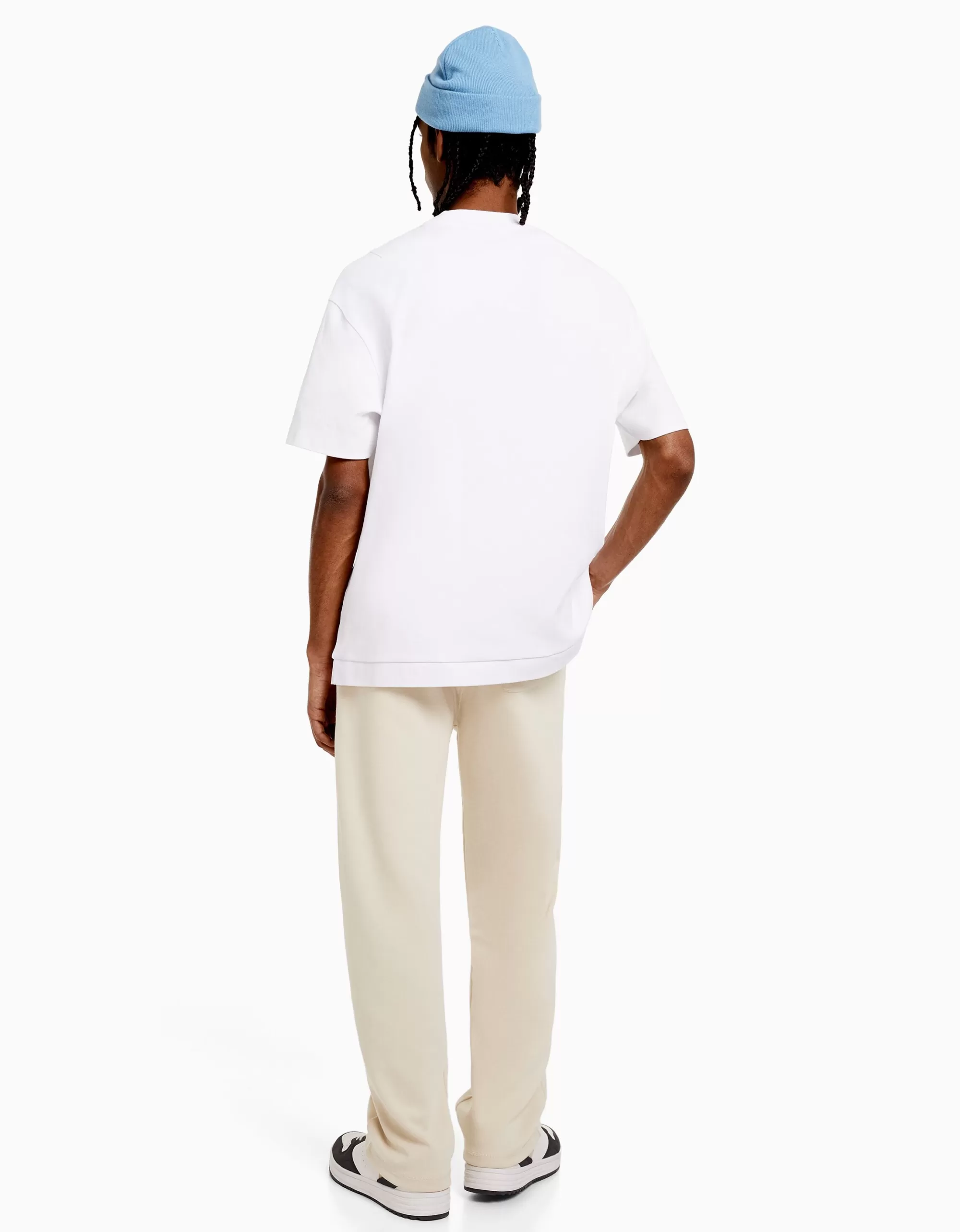 HOMBRE BERSHKA Pantalón wide leg