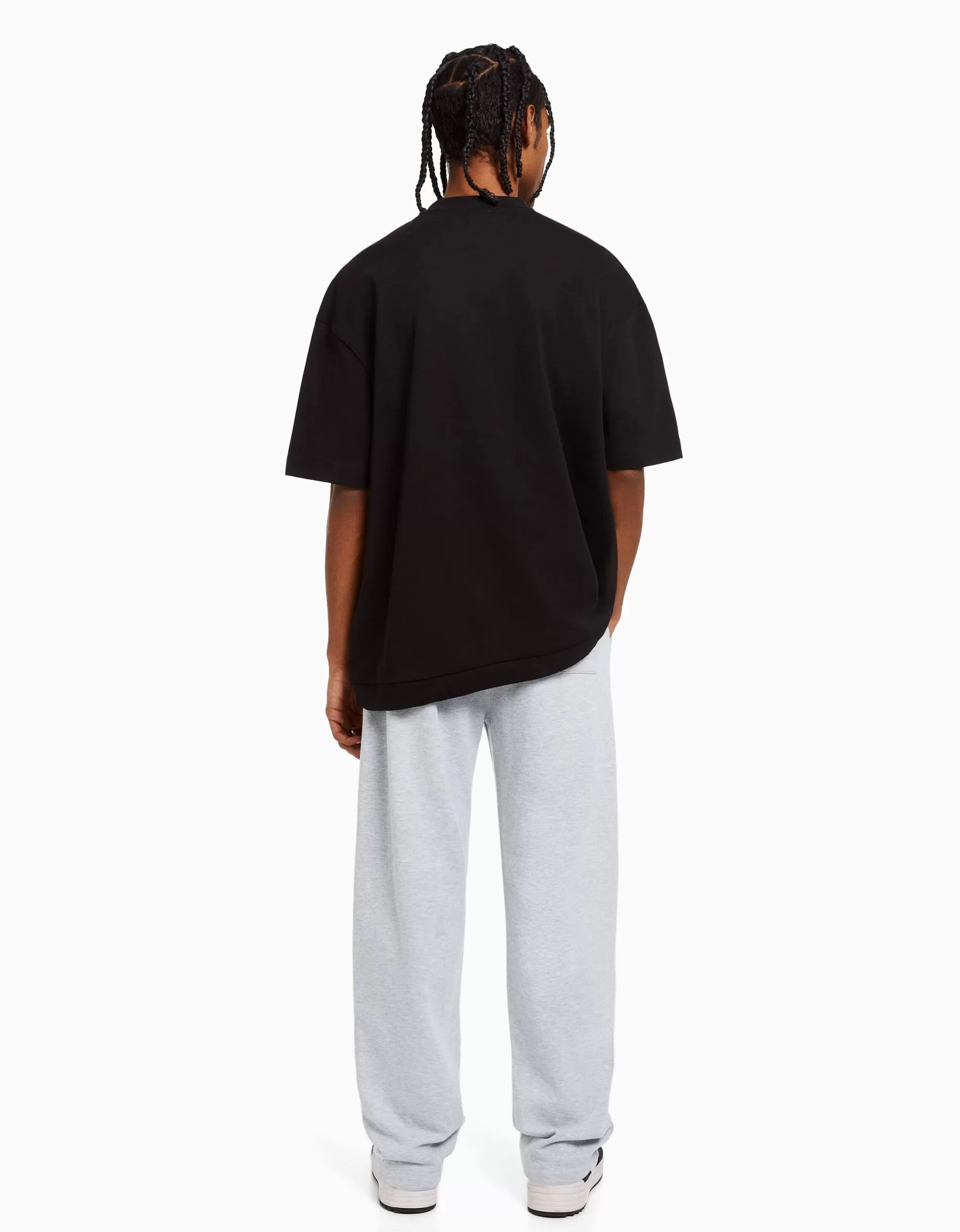 HOMBRE BERSHKA Pantalón wide leg