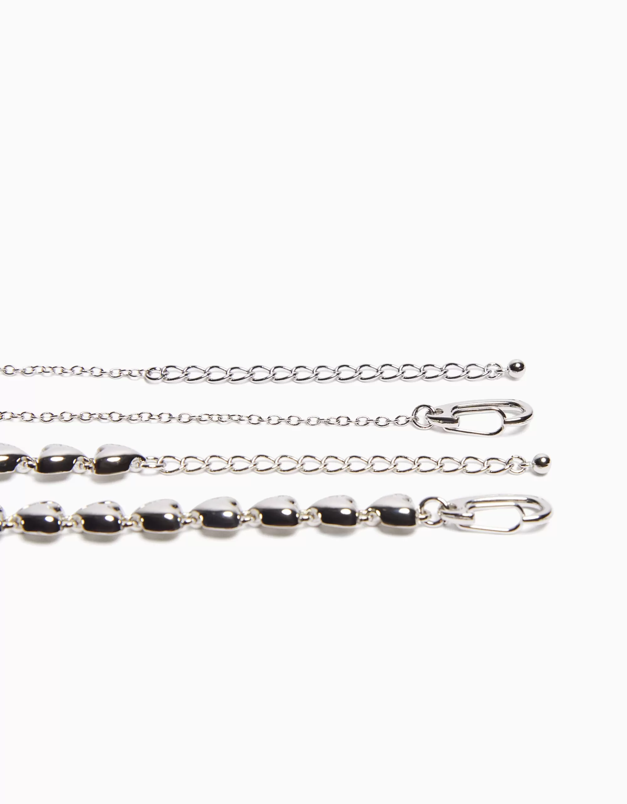 HOMBRE BERSHKA Set 2 collares corazón