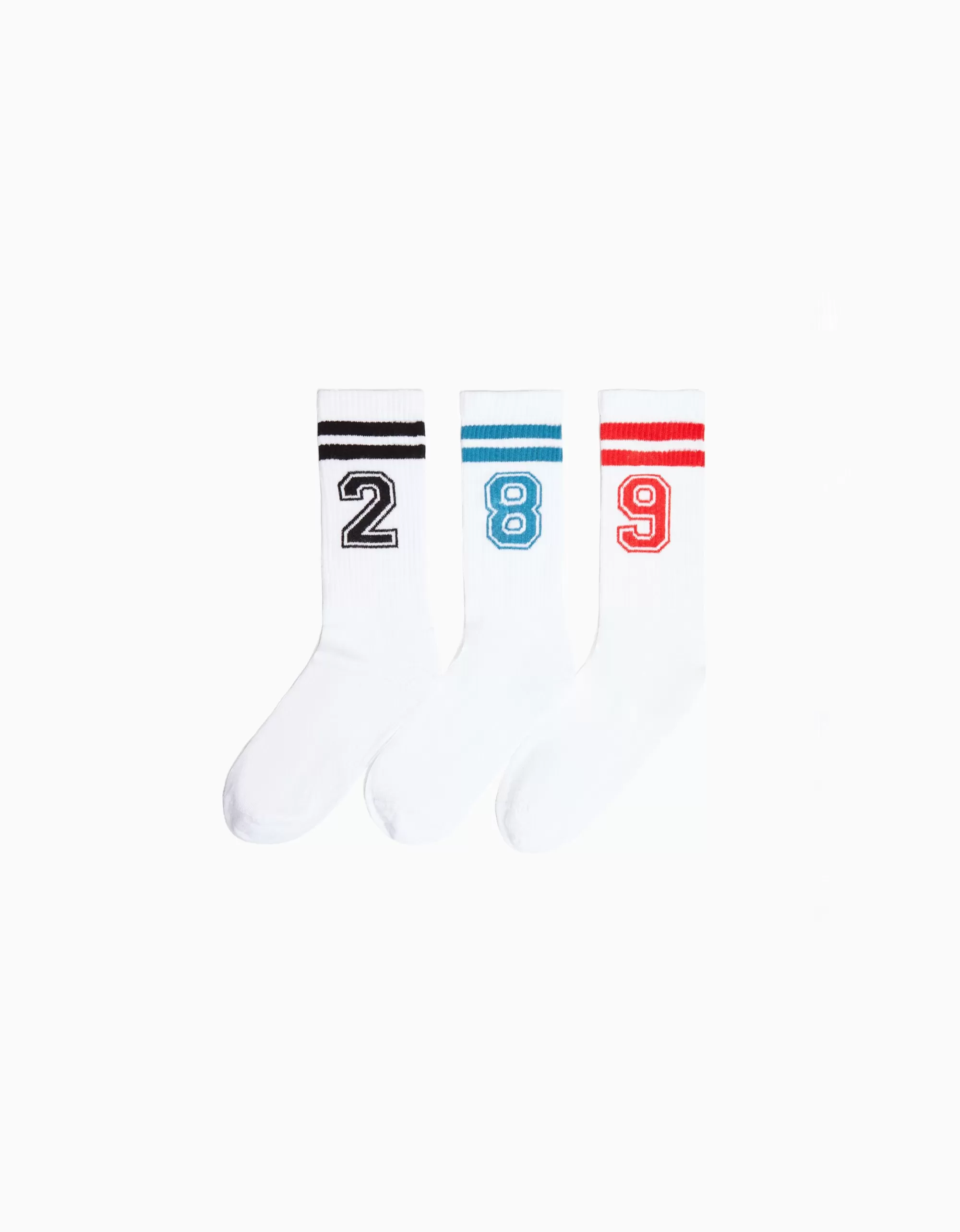 HOMBRE BERSHKA Set 3 calcetines número