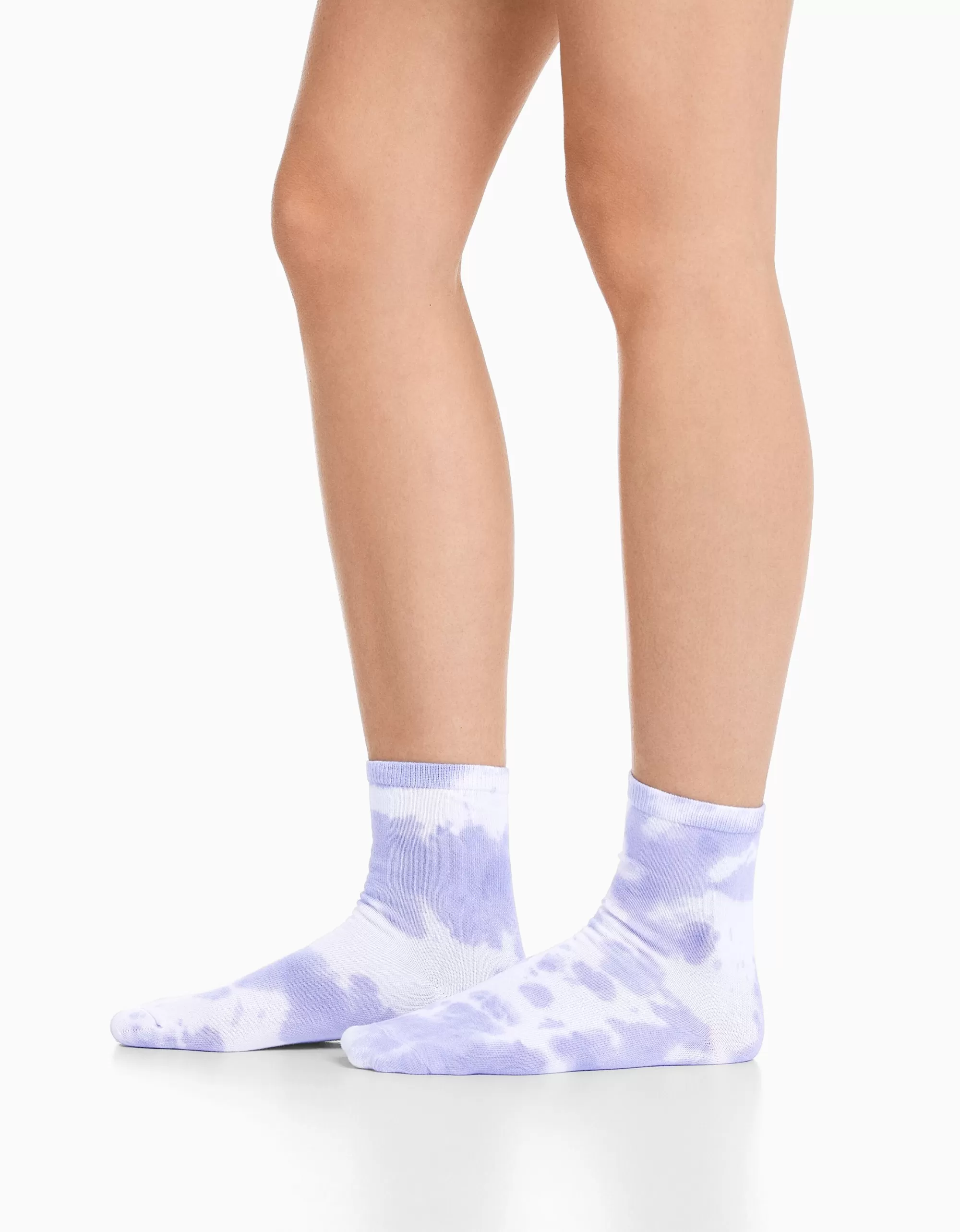 MUJER BERSHKA Set 3 calcetines print