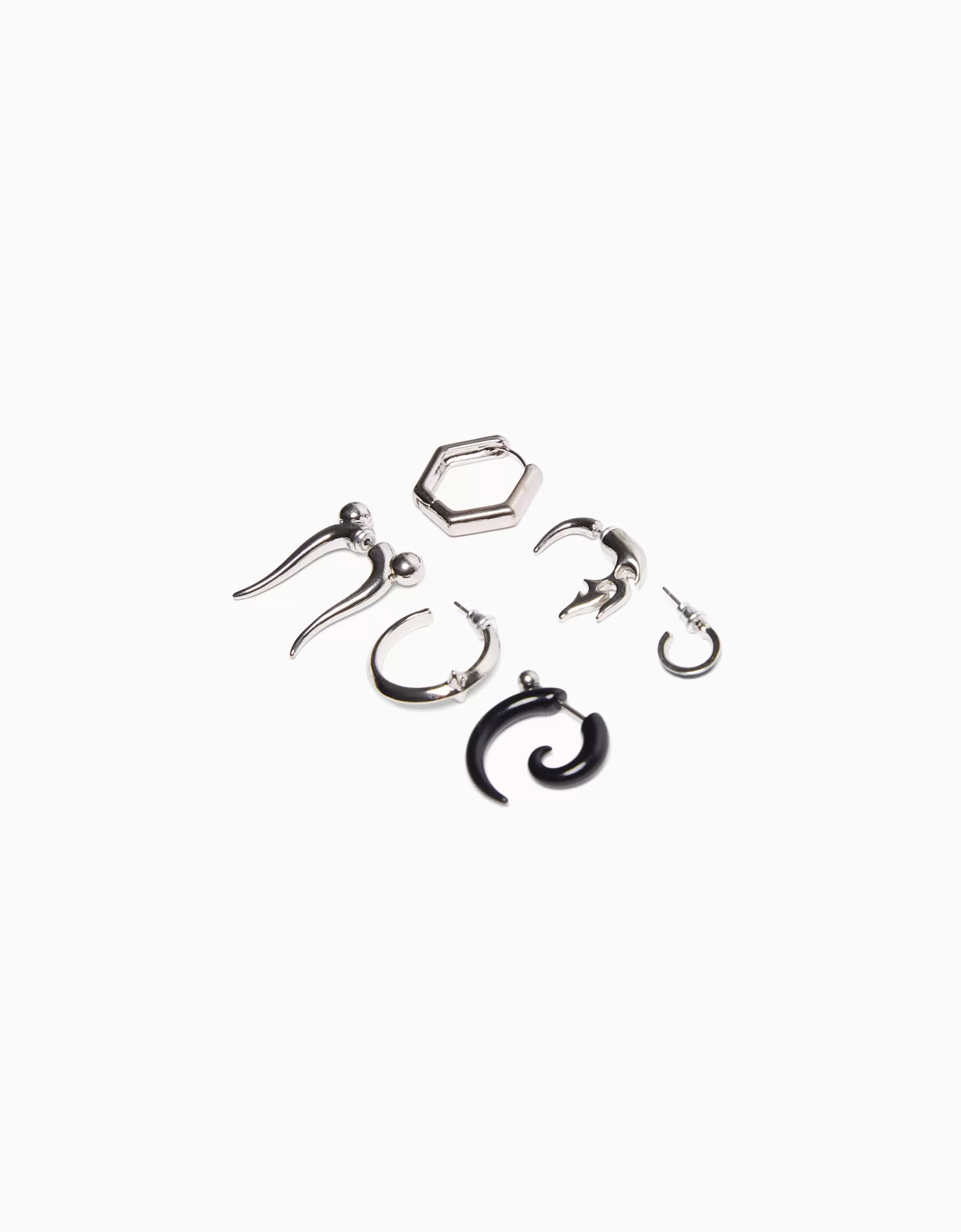 HOMBRE BERSHKA Set 6 pendientes ear cuff