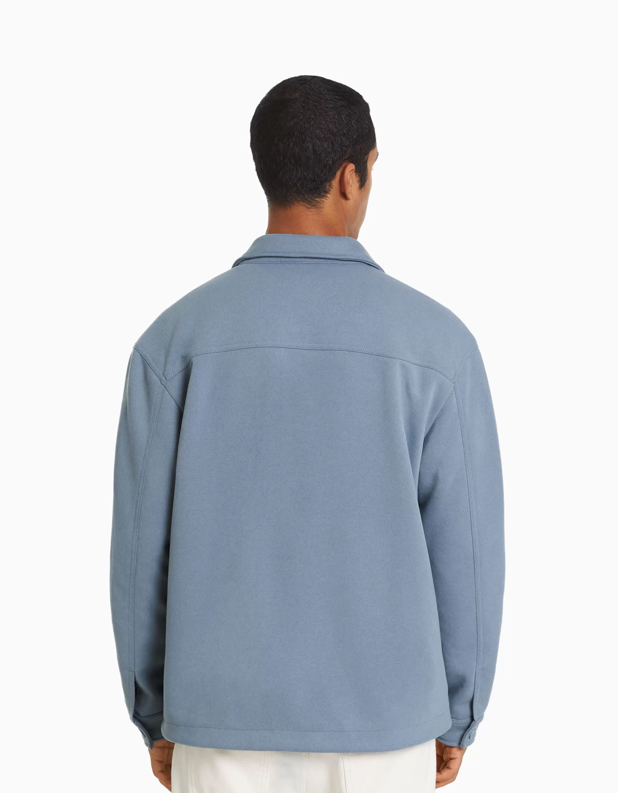 HOMBRE BERSHKA Sobrecamisa efecto ante