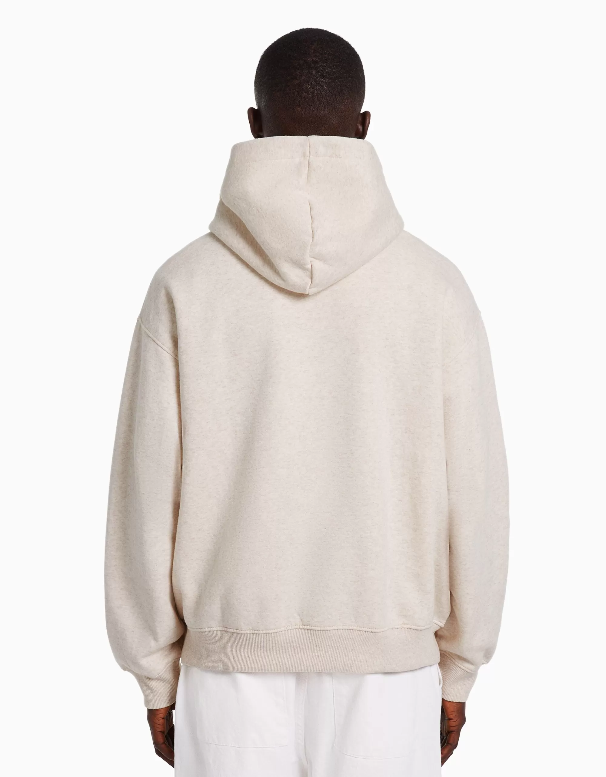 HOMBRE BERSHKA Sudadera capucha boxy fit