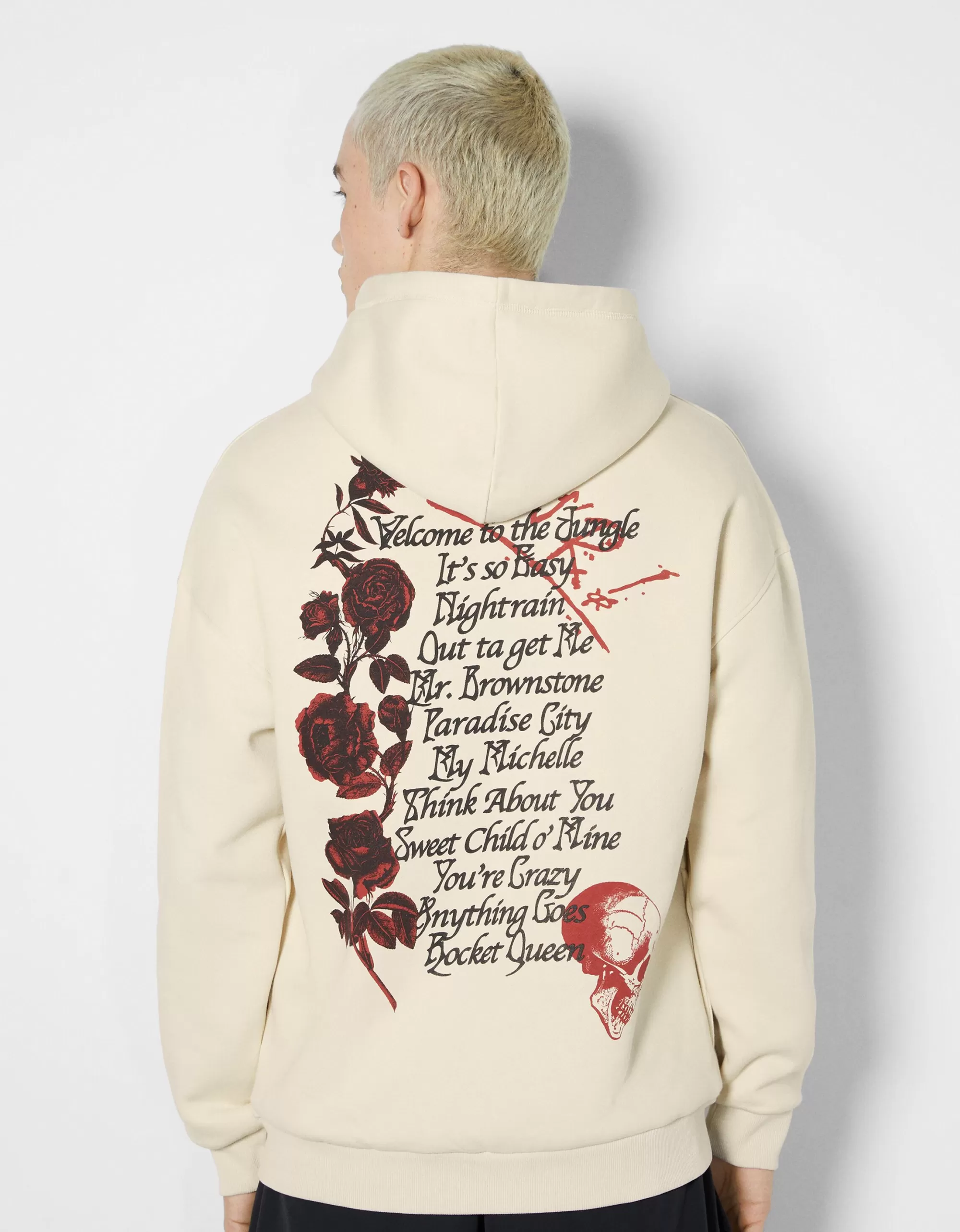 HOMBRE BERSHKA Sudadera capucha Guns N' Roses