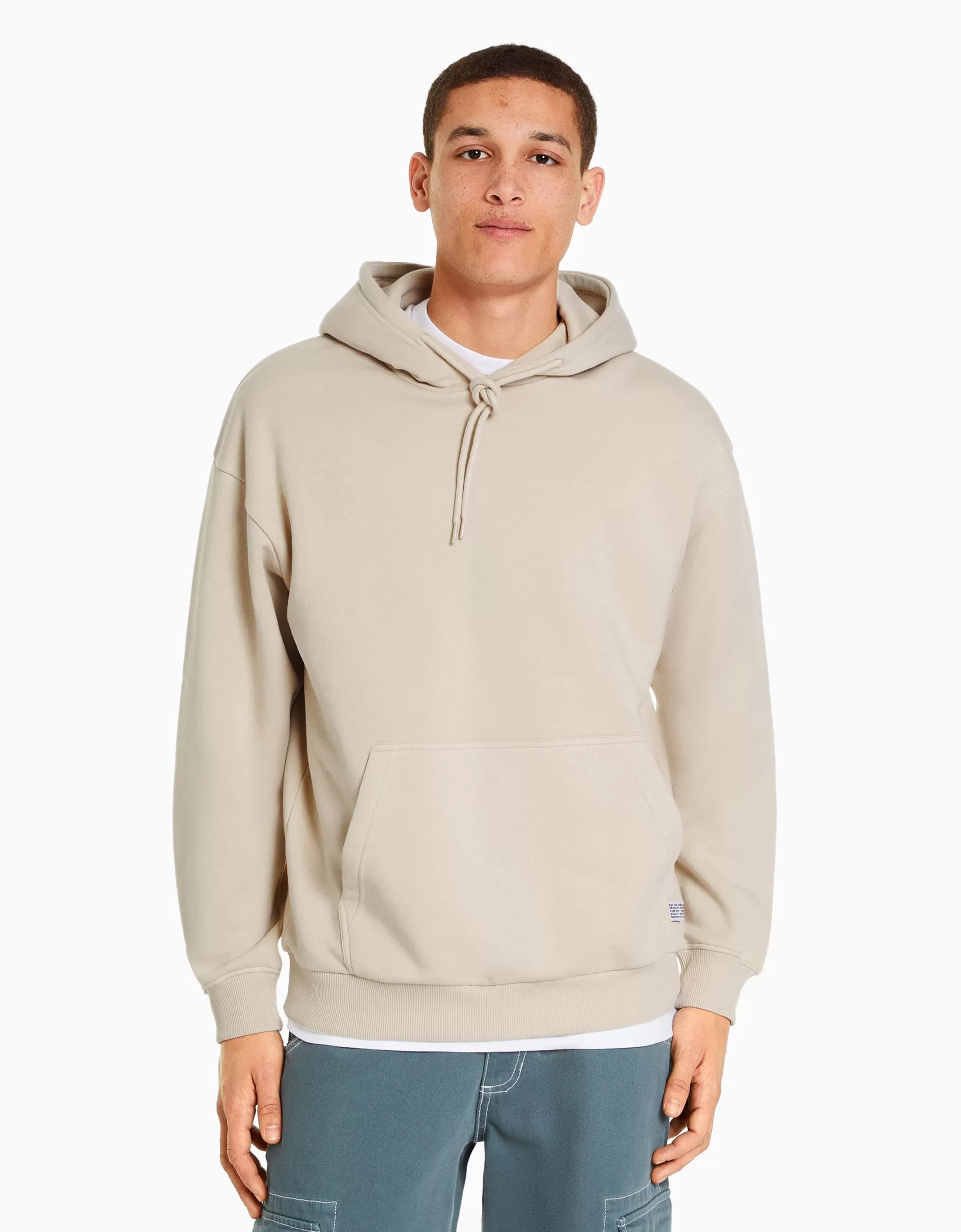 HOMBRE BERSHKA Sudadera capucha oversize