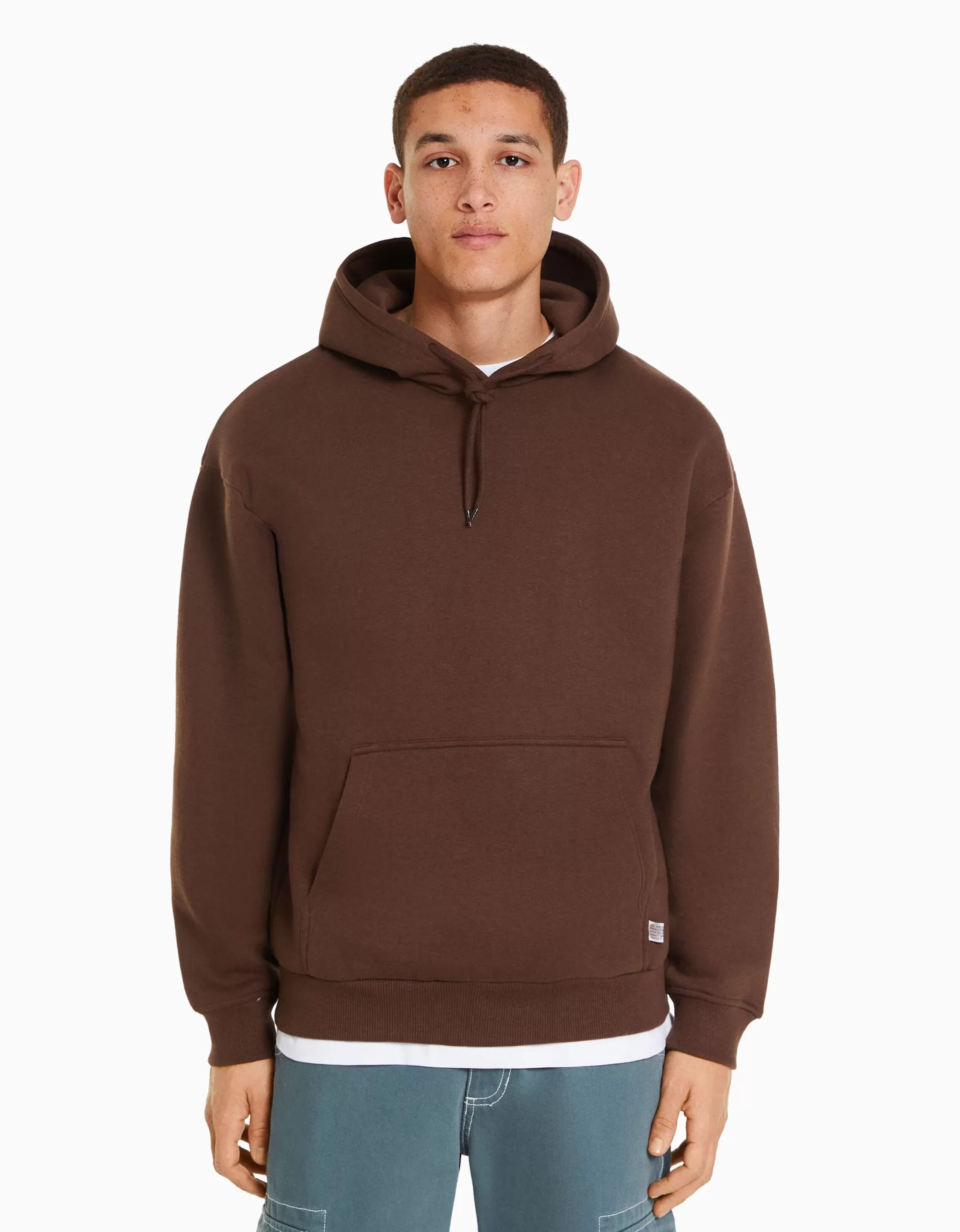 HOMBRE BERSHKA Sudadera capucha oversize