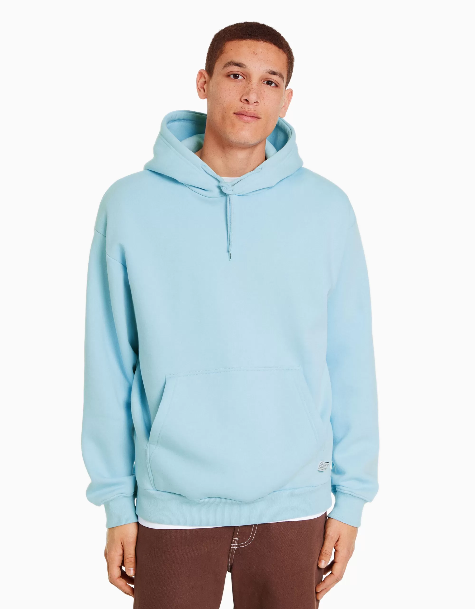 HOMBRE BERSHKA Sudadera capucha oversize