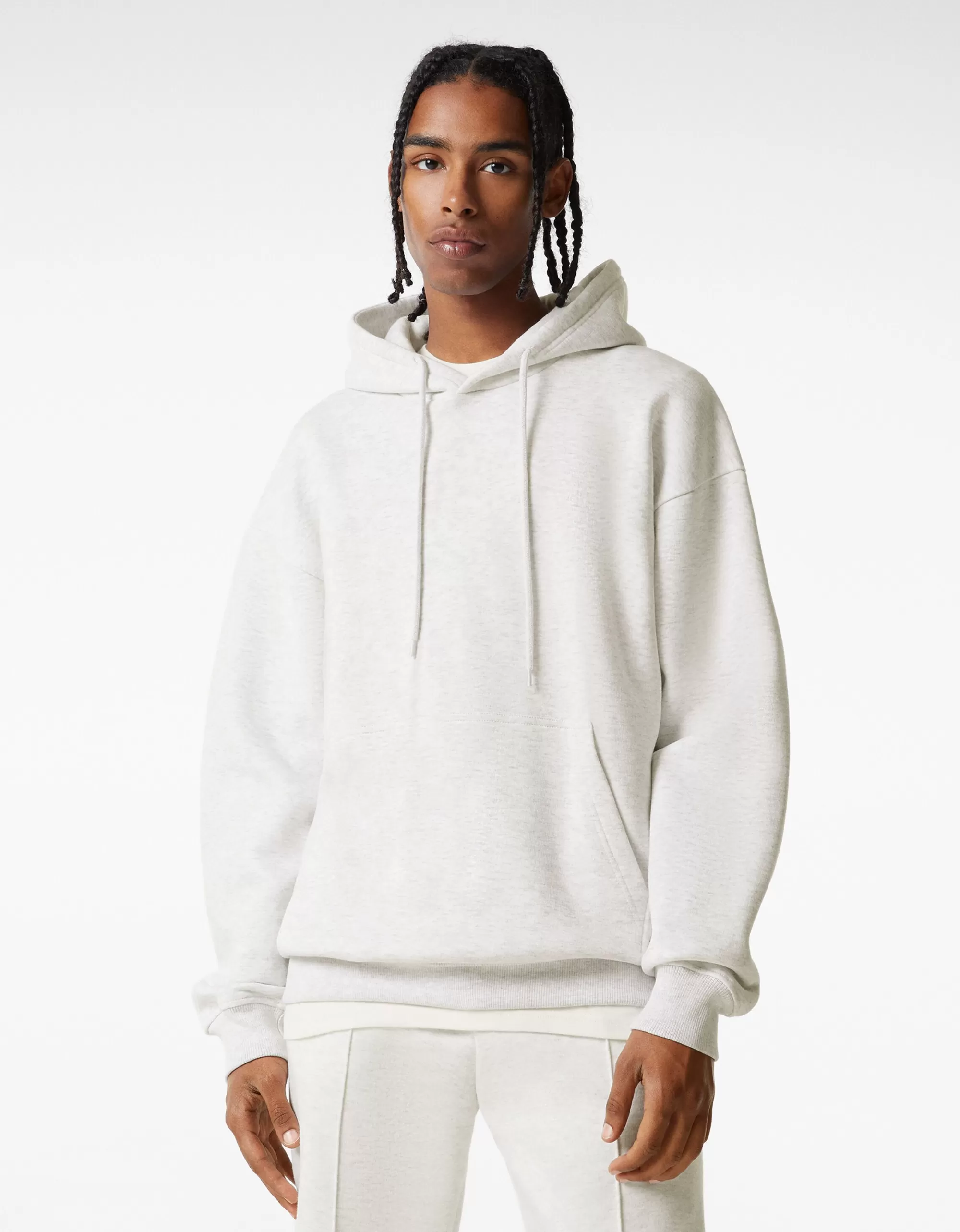 MUJER BERSHKA Sudadera capucha oversize