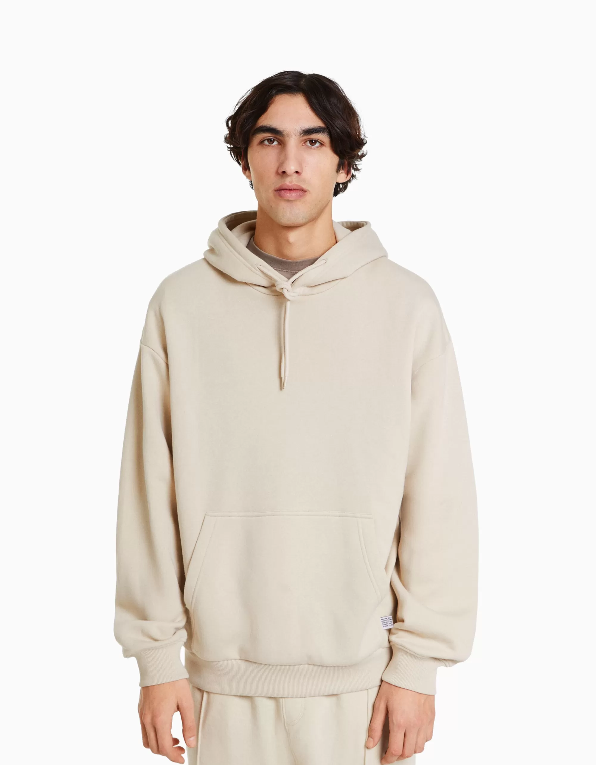 HOMBRE BERSHKA Sudadera capucha oversize