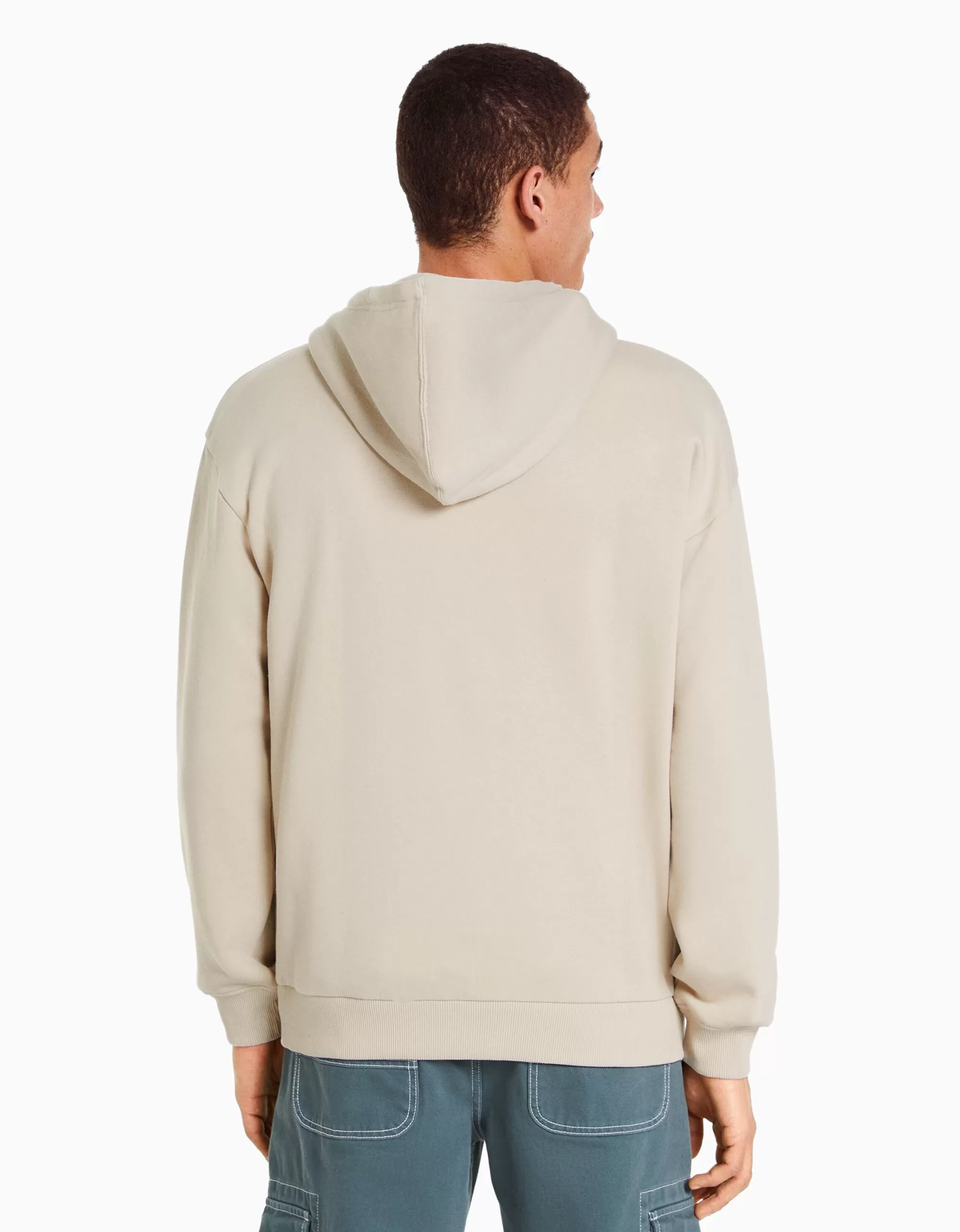 HOMBRE BERSHKA Sudadera capucha oversize