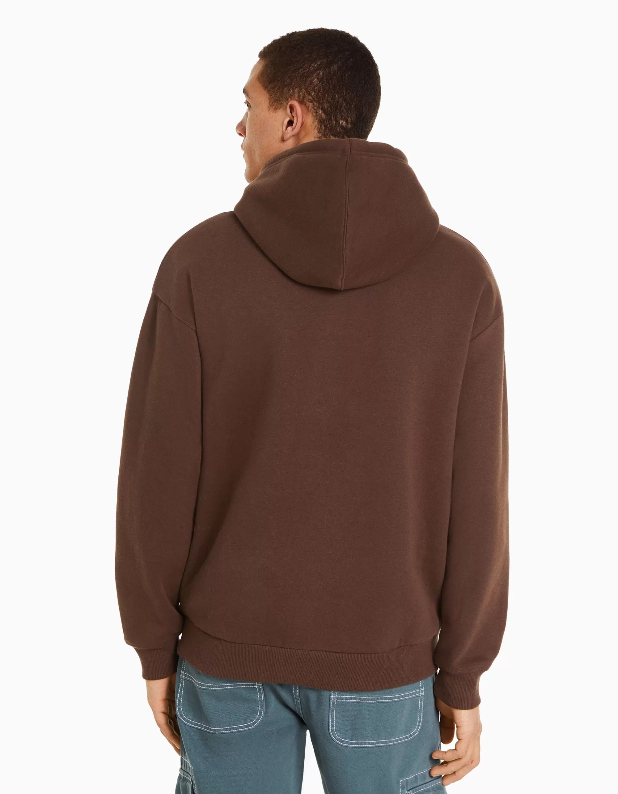 HOMBRE BERSHKA Sudadera capucha oversize