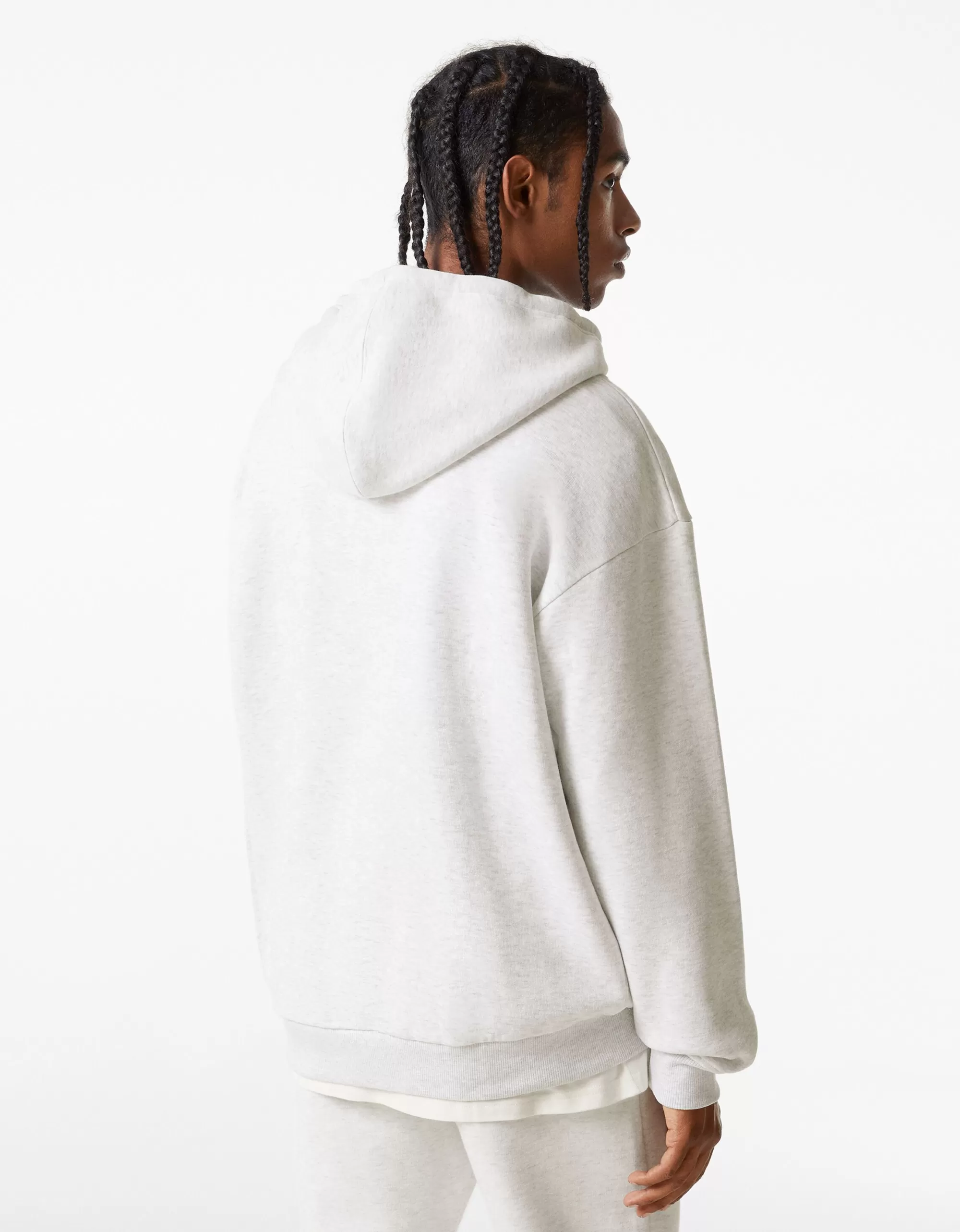 MUJER BERSHKA Sudadera capucha oversize