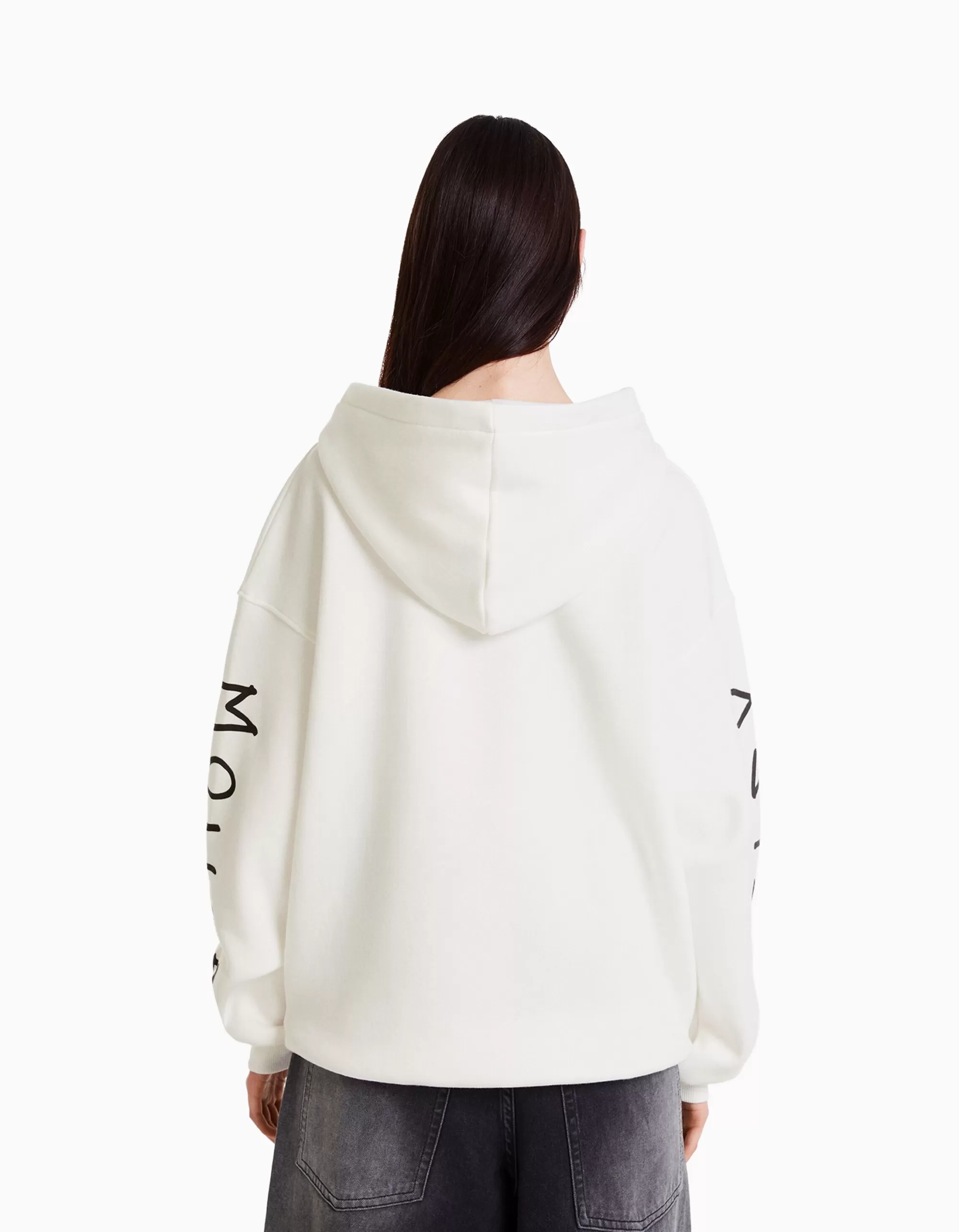 MUJER BERSHKA Sudadera capucha print Mickey