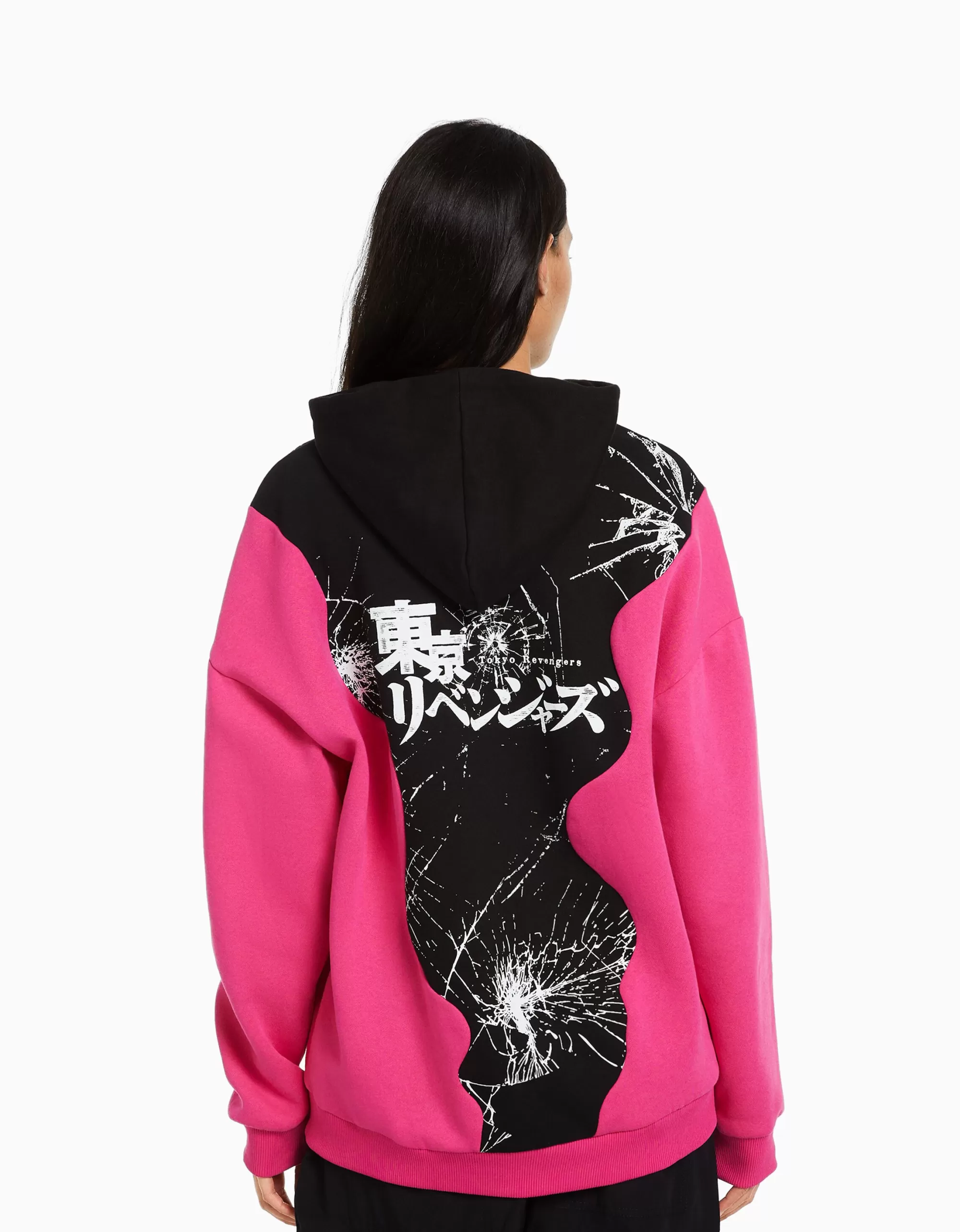 MUJER BERSHKA Sudadera capucha print TOKYO REVENGERS