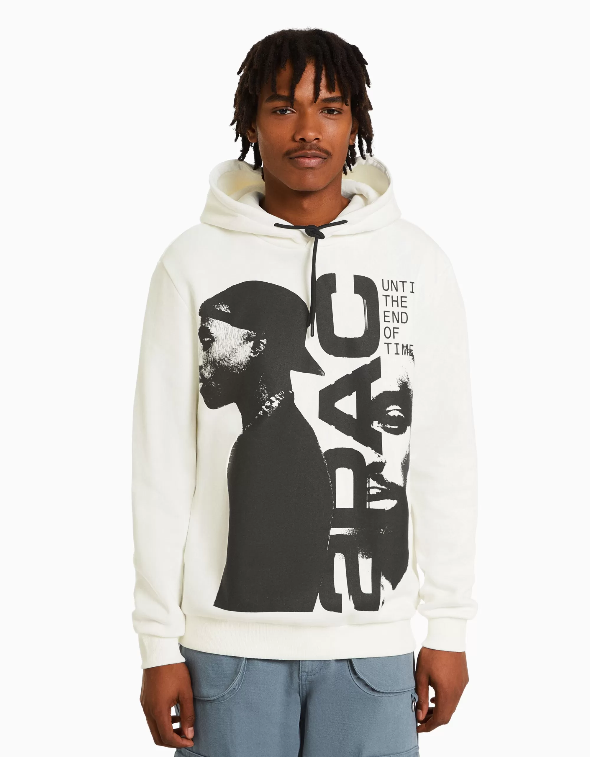 HOMBRE BERSHKA Sudadera capucha Tupac