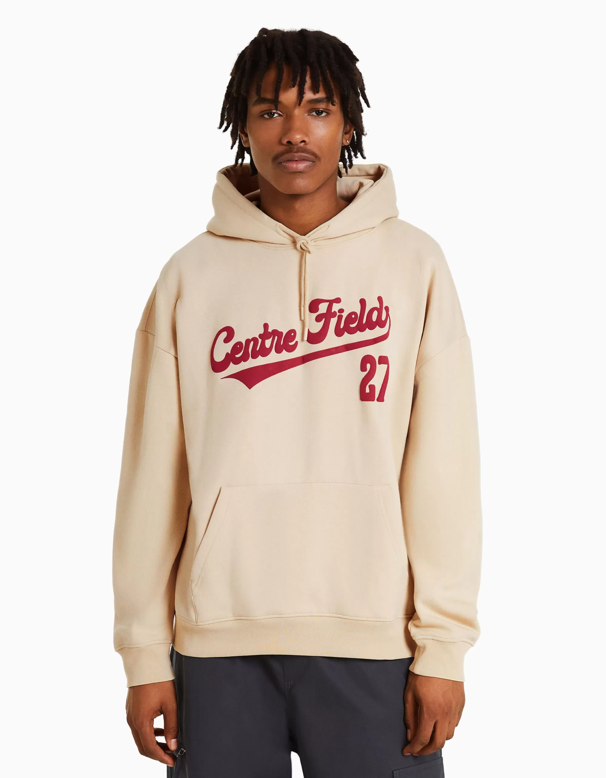HOMBRE BERSHKA Sudadera capucha varsity