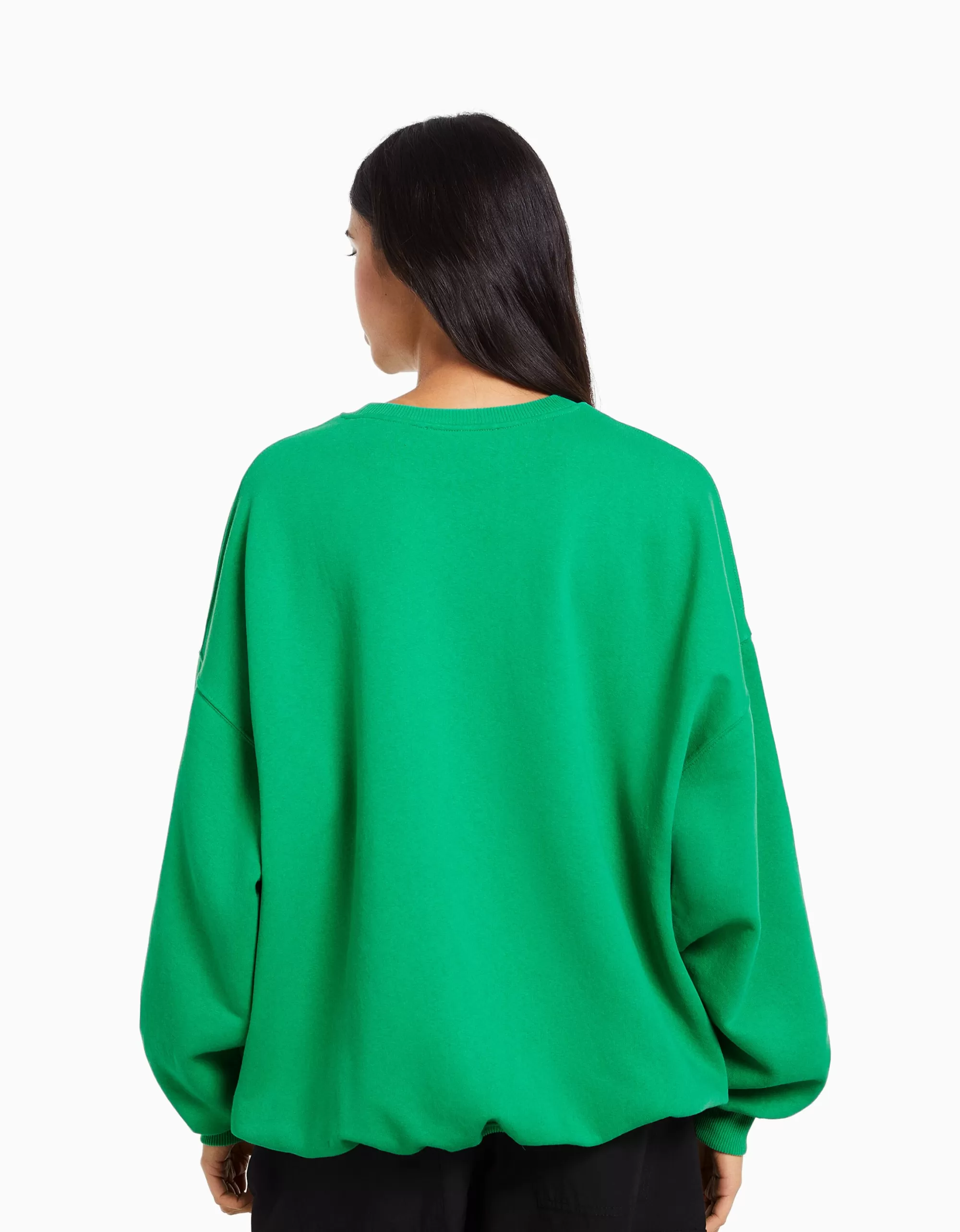 MUJER BERSHKA Sudadera manga larga print