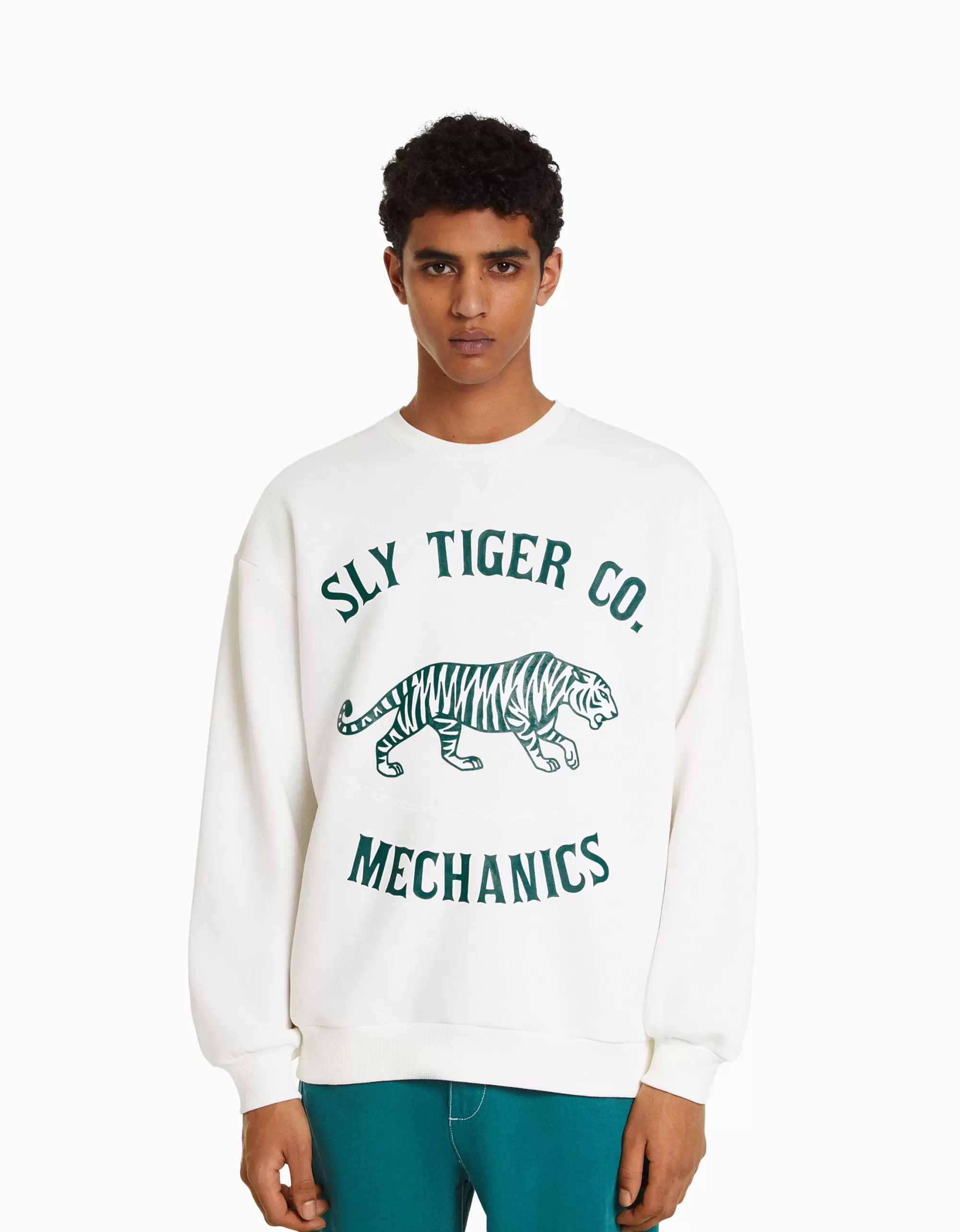 MUJER BERSHKA Sudadera print