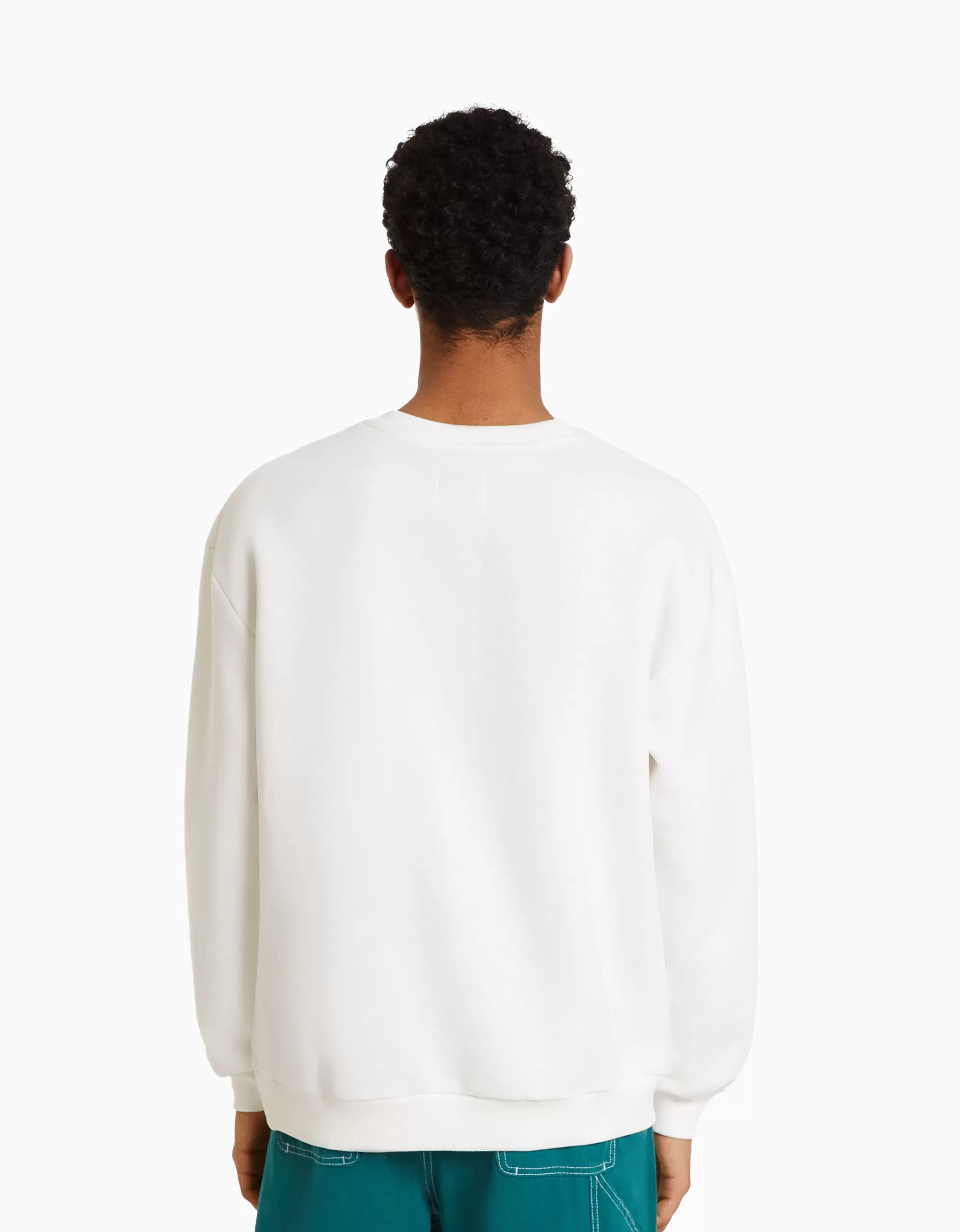 MUJER BERSHKA Sudadera print
