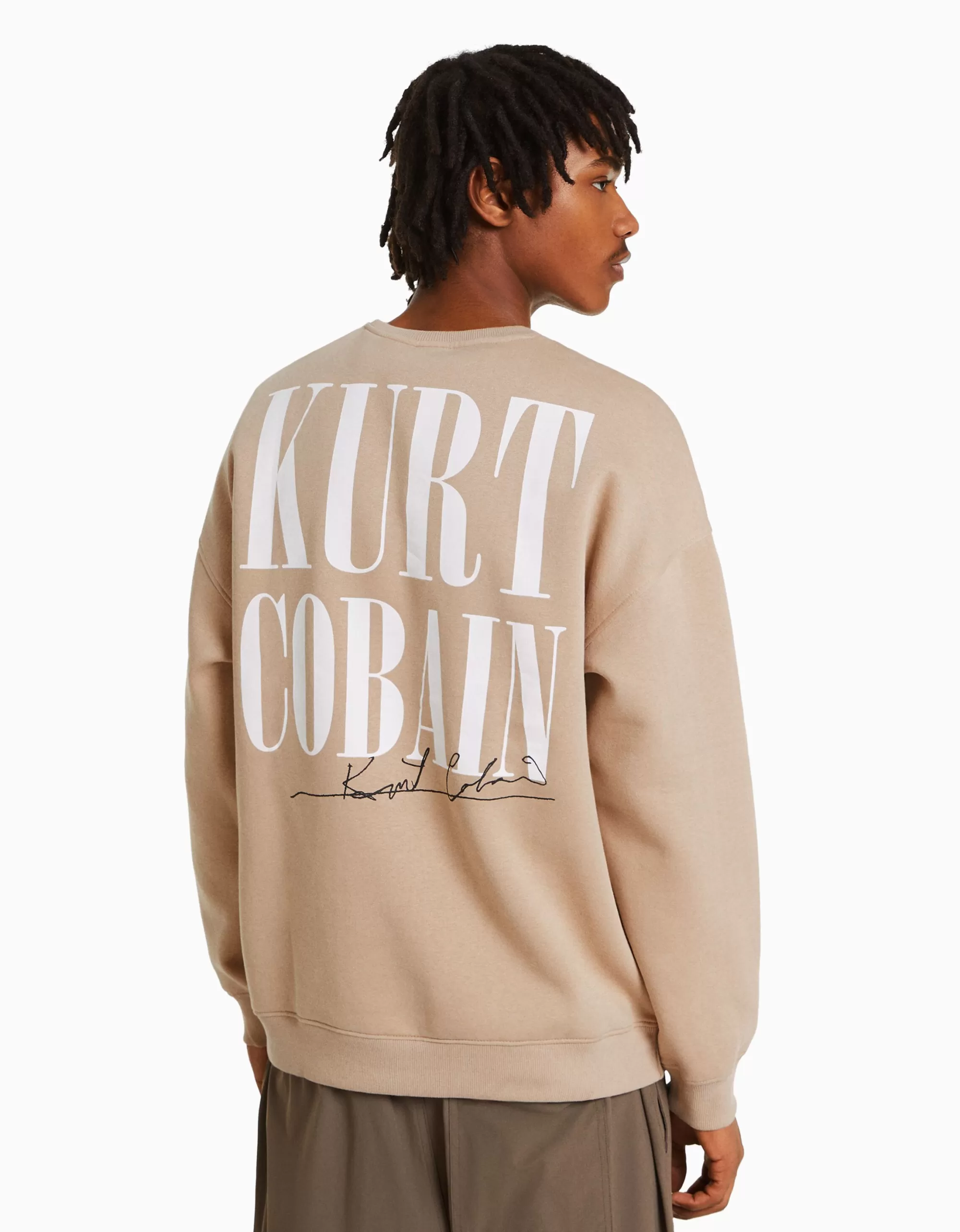 HOMBRE BERSHKA Sudadera print Kurt Cobain