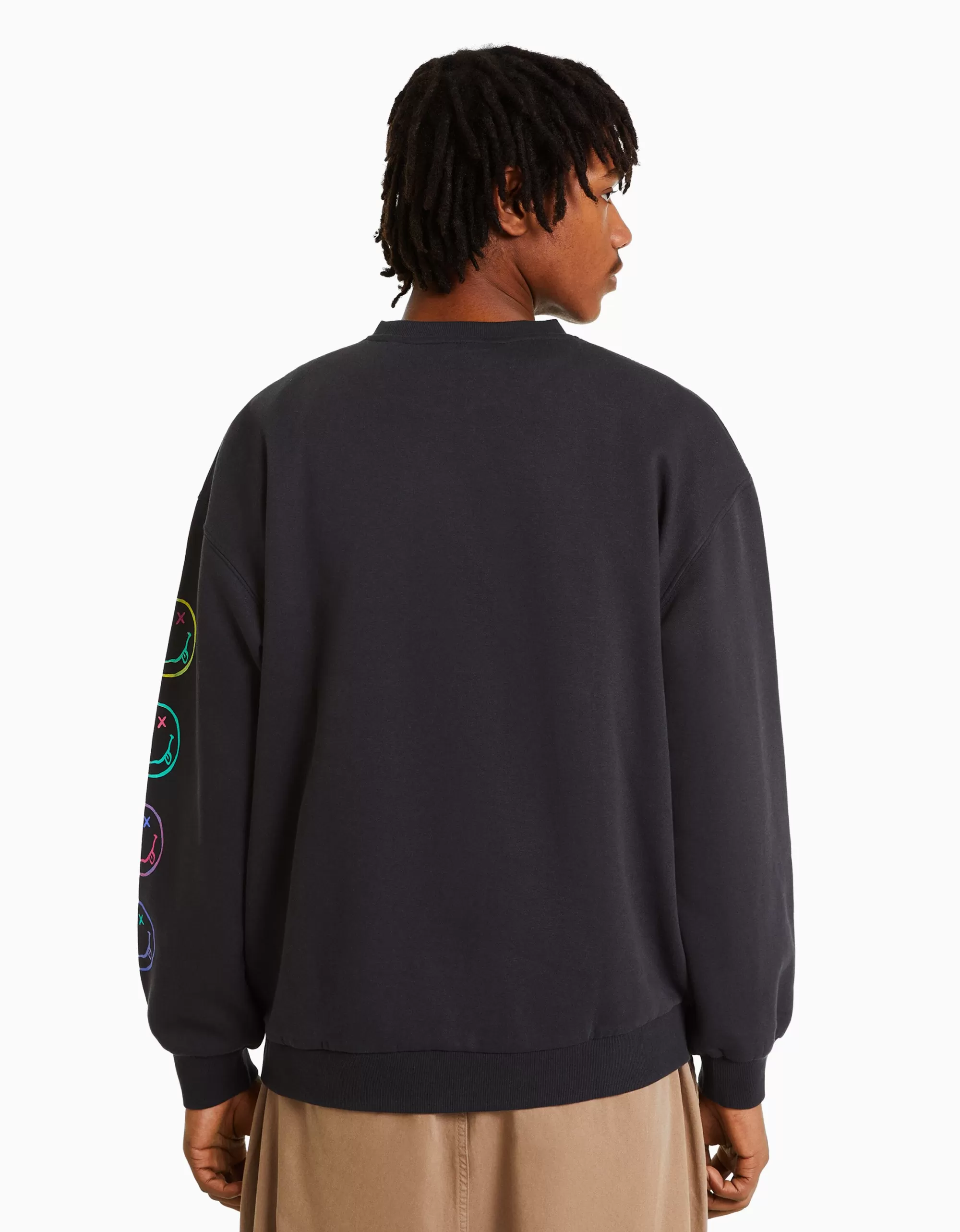 HOMBRE BERSHKA Sudadera print Nirvana