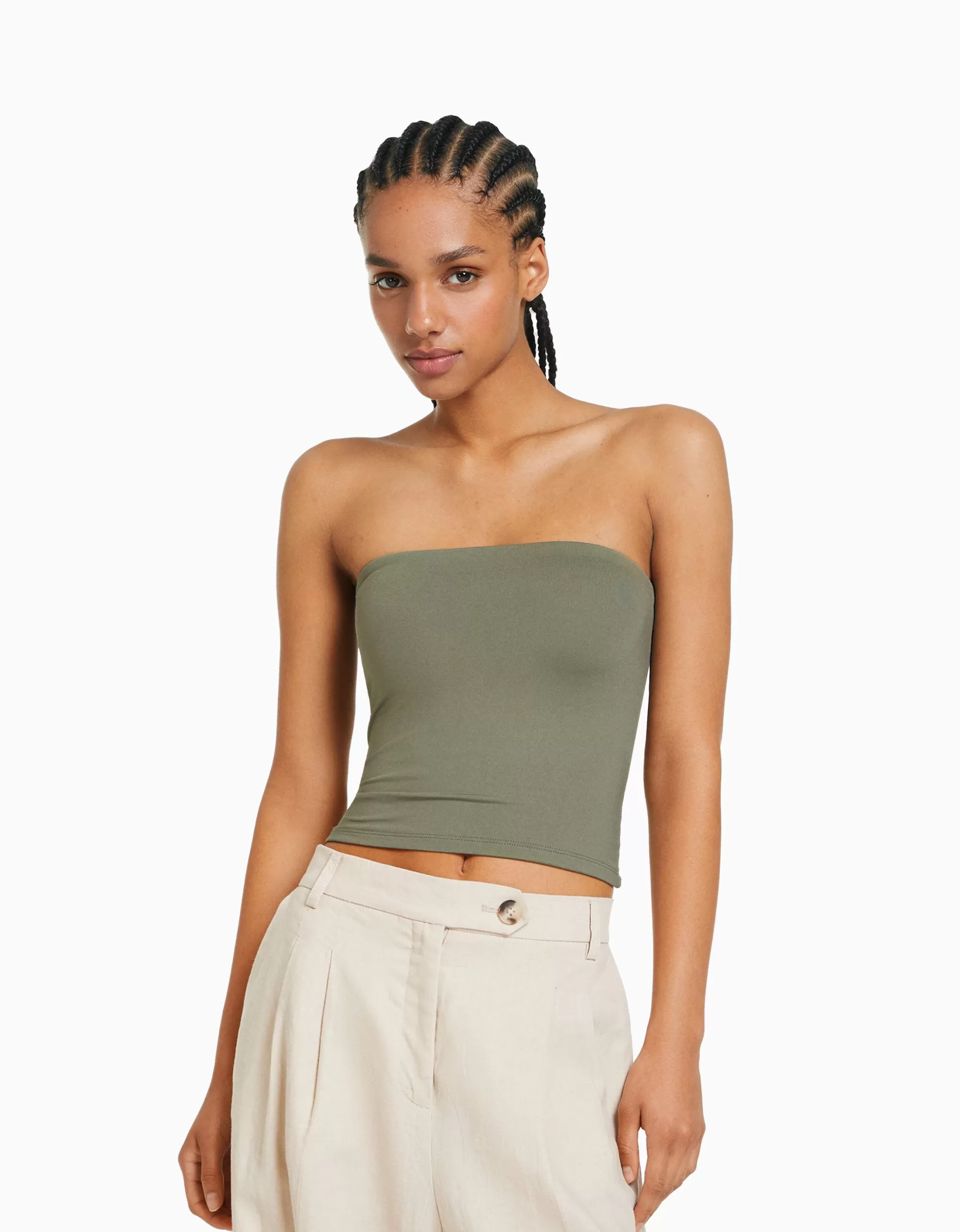 MUJER BERSHKA Top bandeau