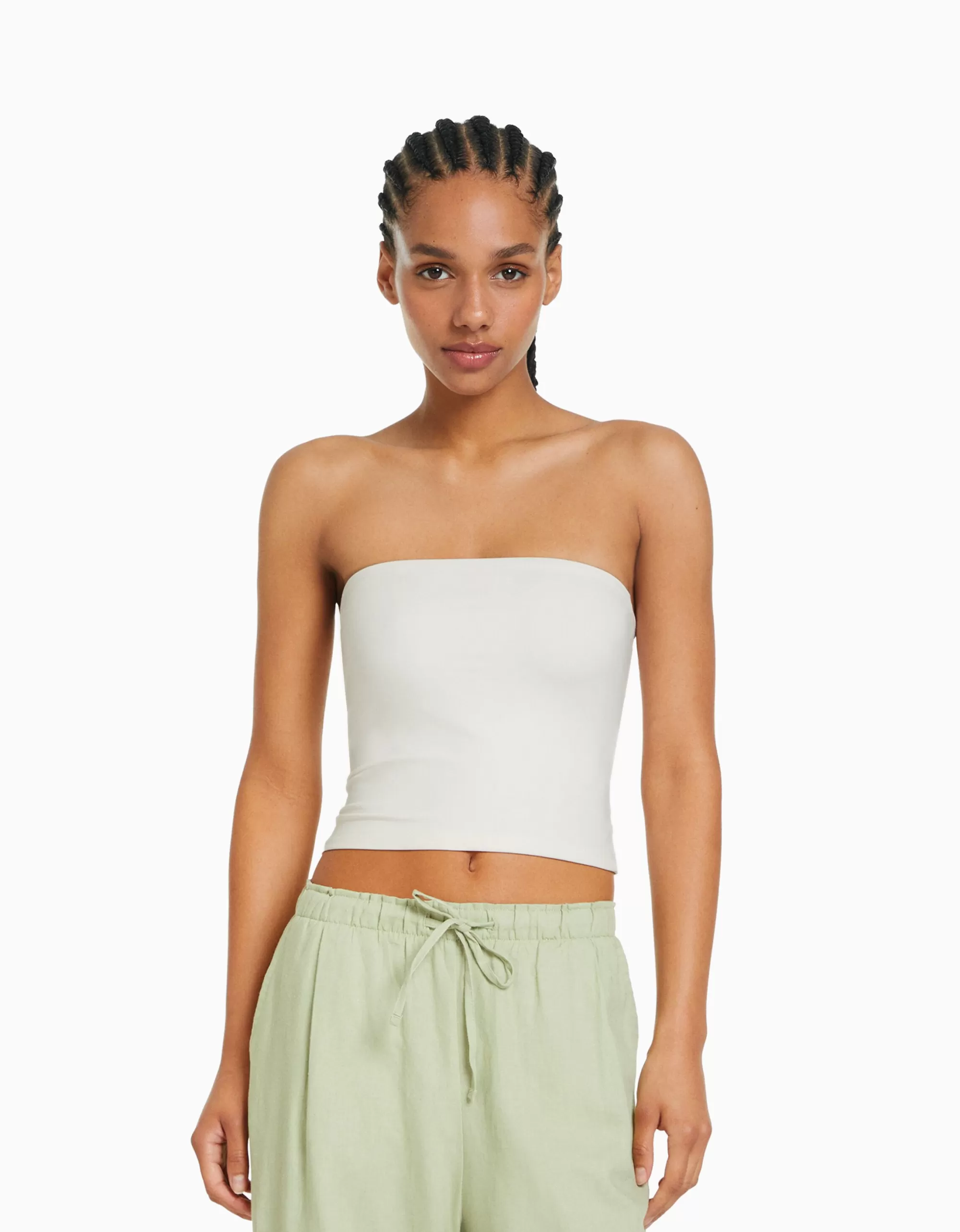 MUJER BERSHKA Top bandeau