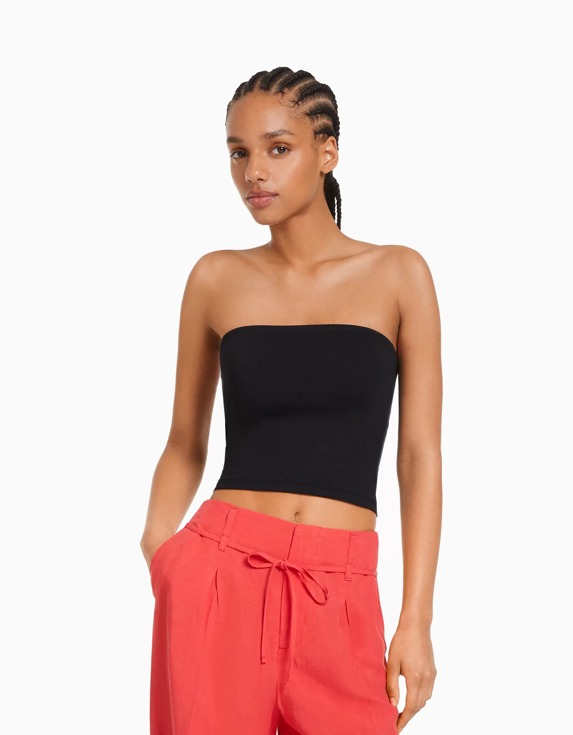 MUJER BERSHKA Top bandeau