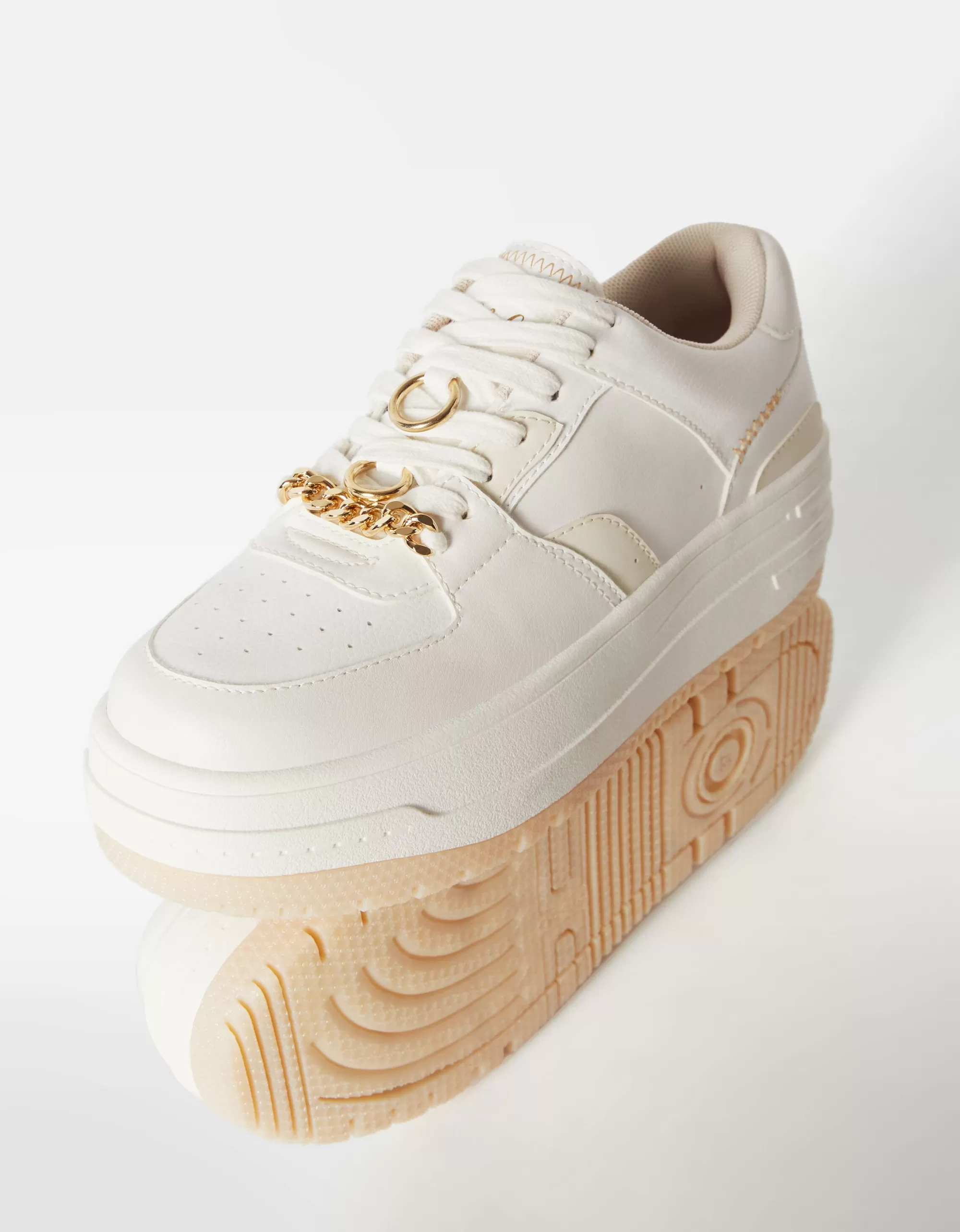 MUJER BERSHKA Zapatilla plataforma joyas