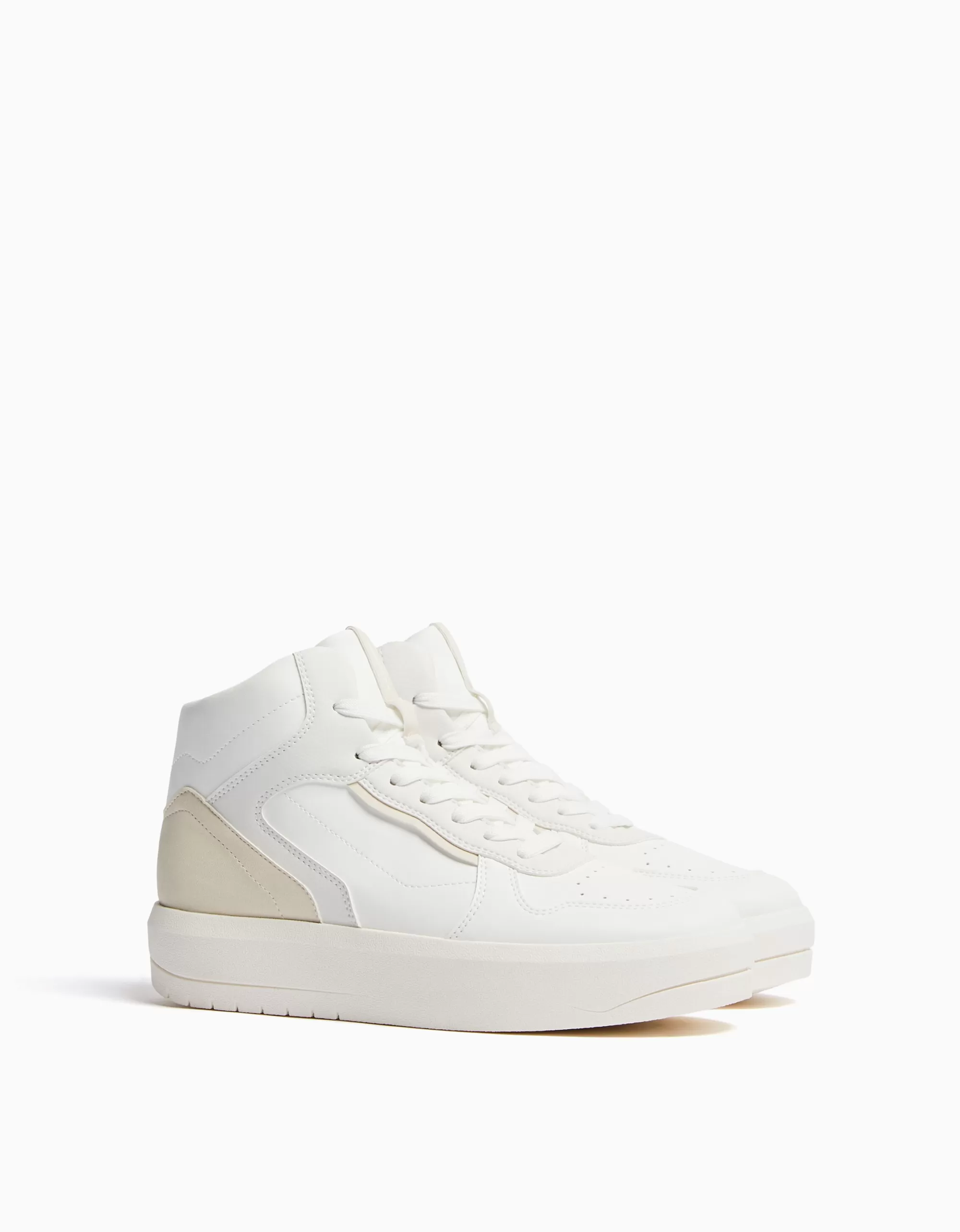 MUJER BERSHKA Zapatillas abotinadas combinadas