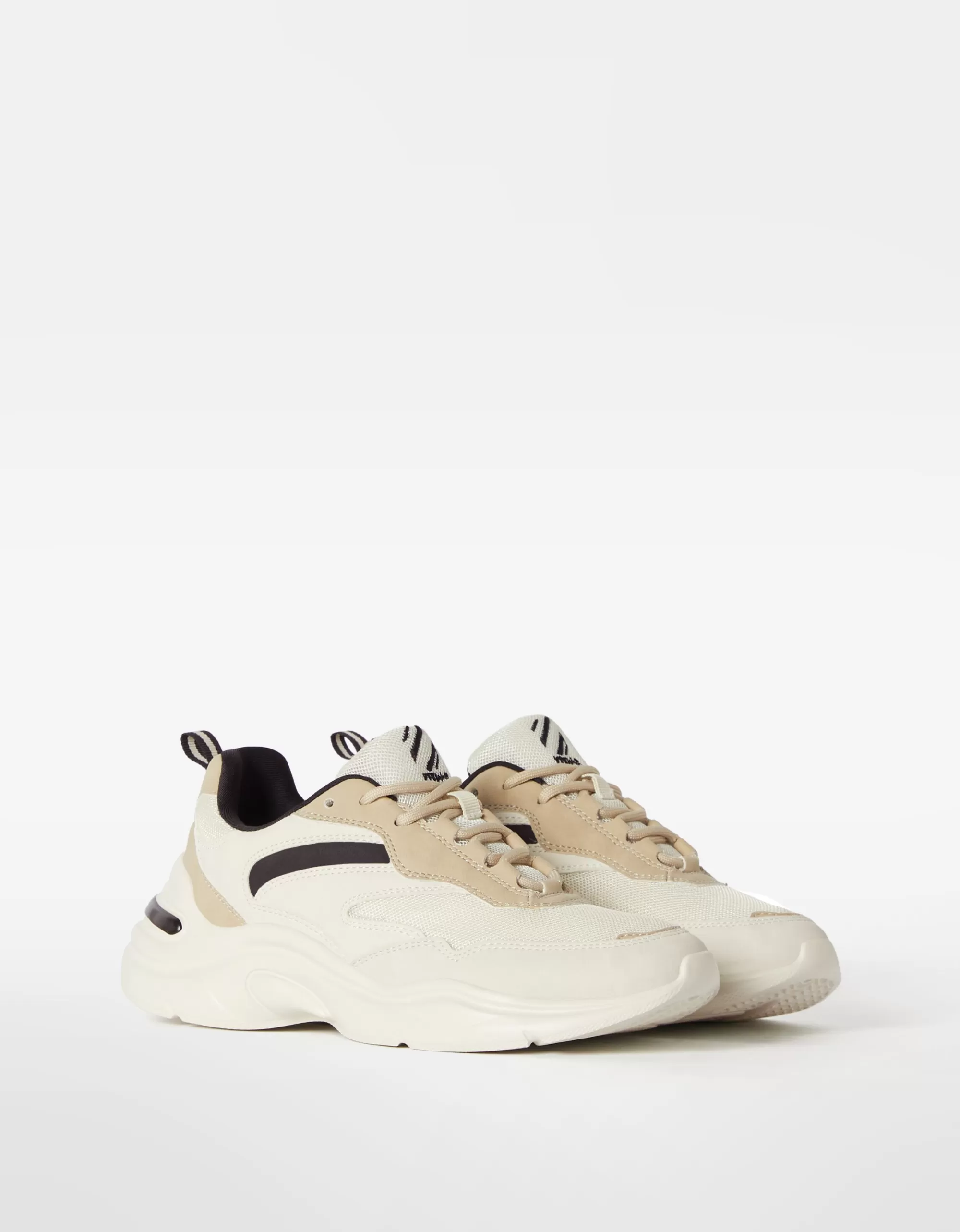 MUJER BERSHKA Zapatillas combinadas rejilla