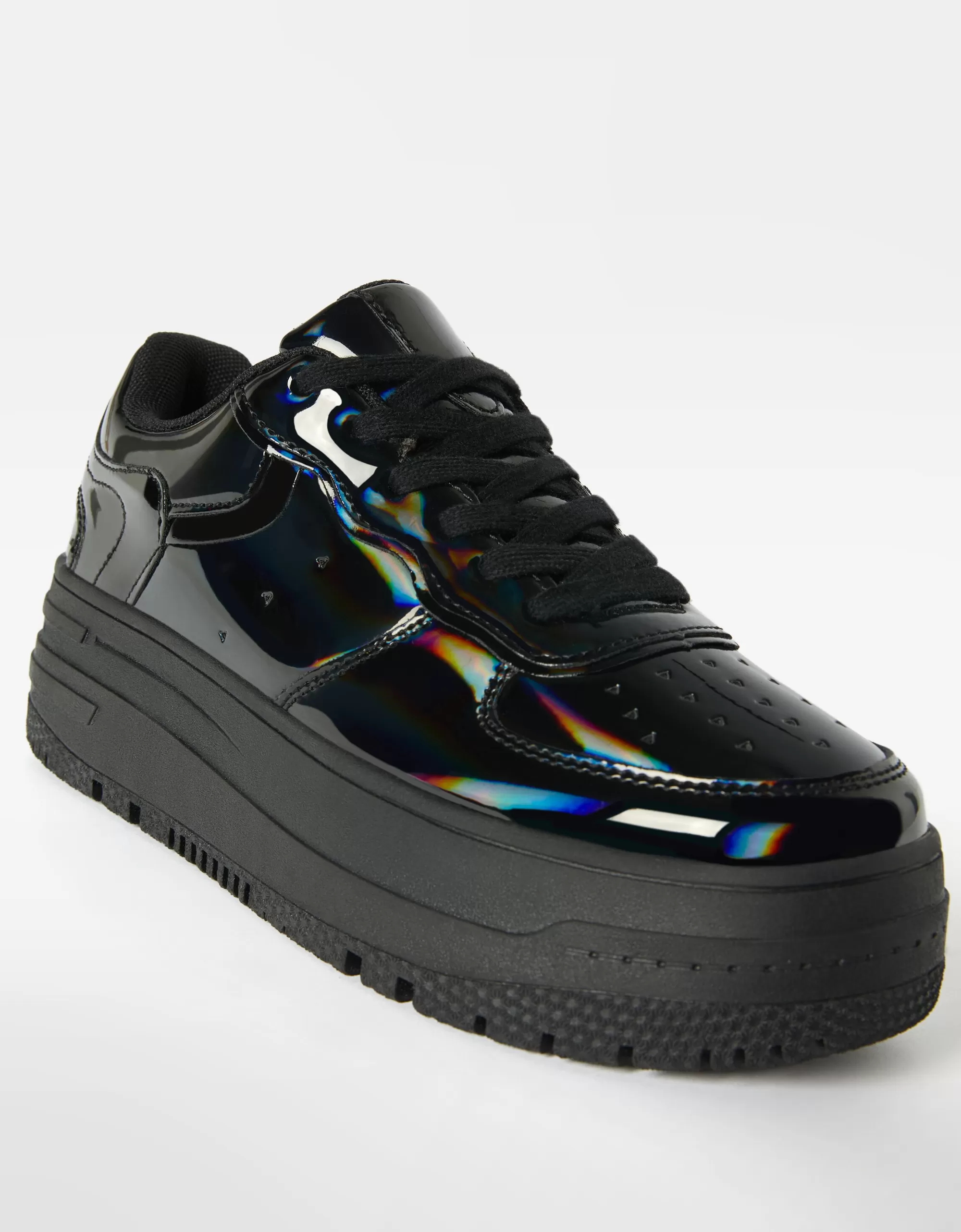 MUJER BERSHKA Zapatillas plataforma brillo
