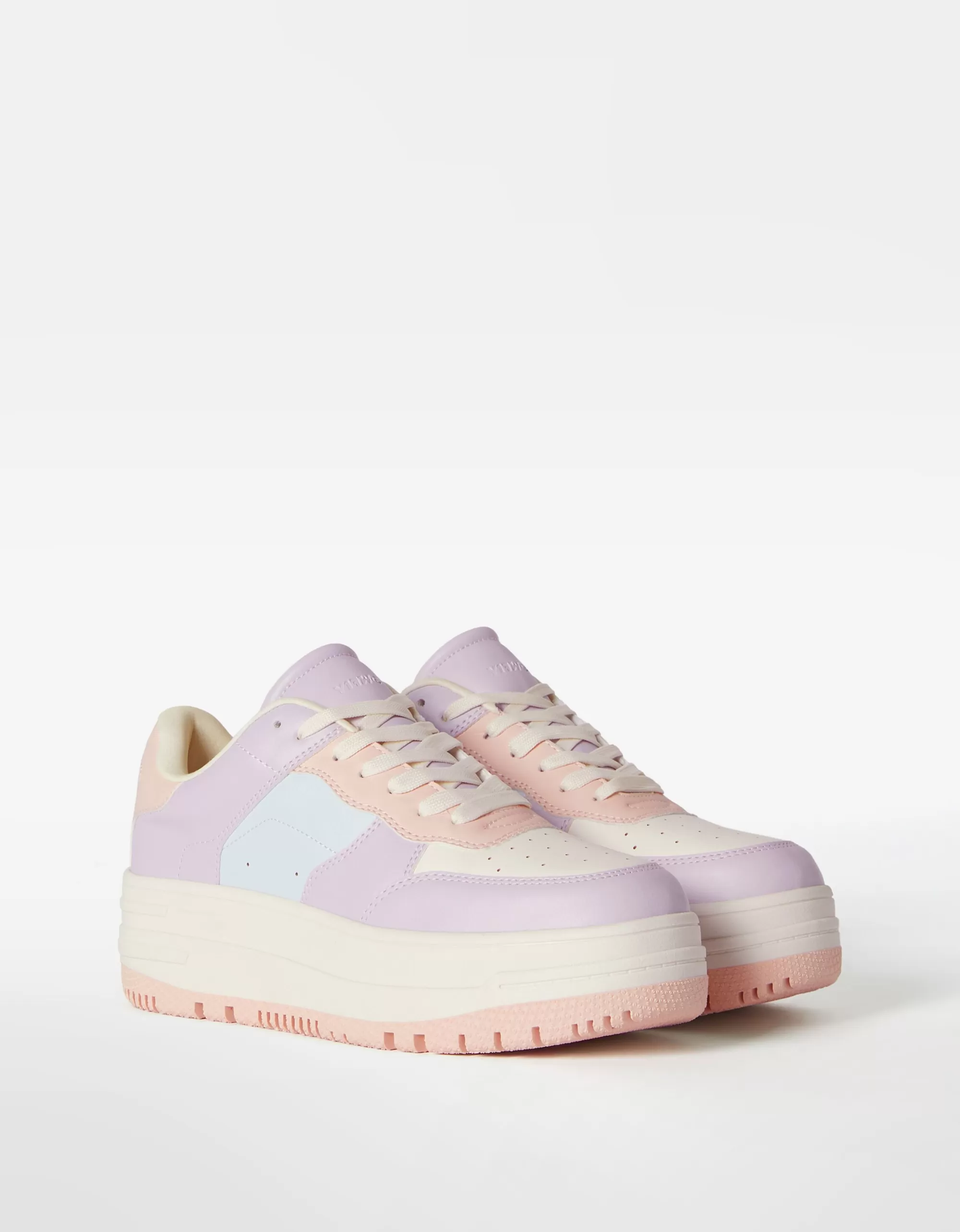 MUJER BERSHKA Zapatillas plataforma combinadas