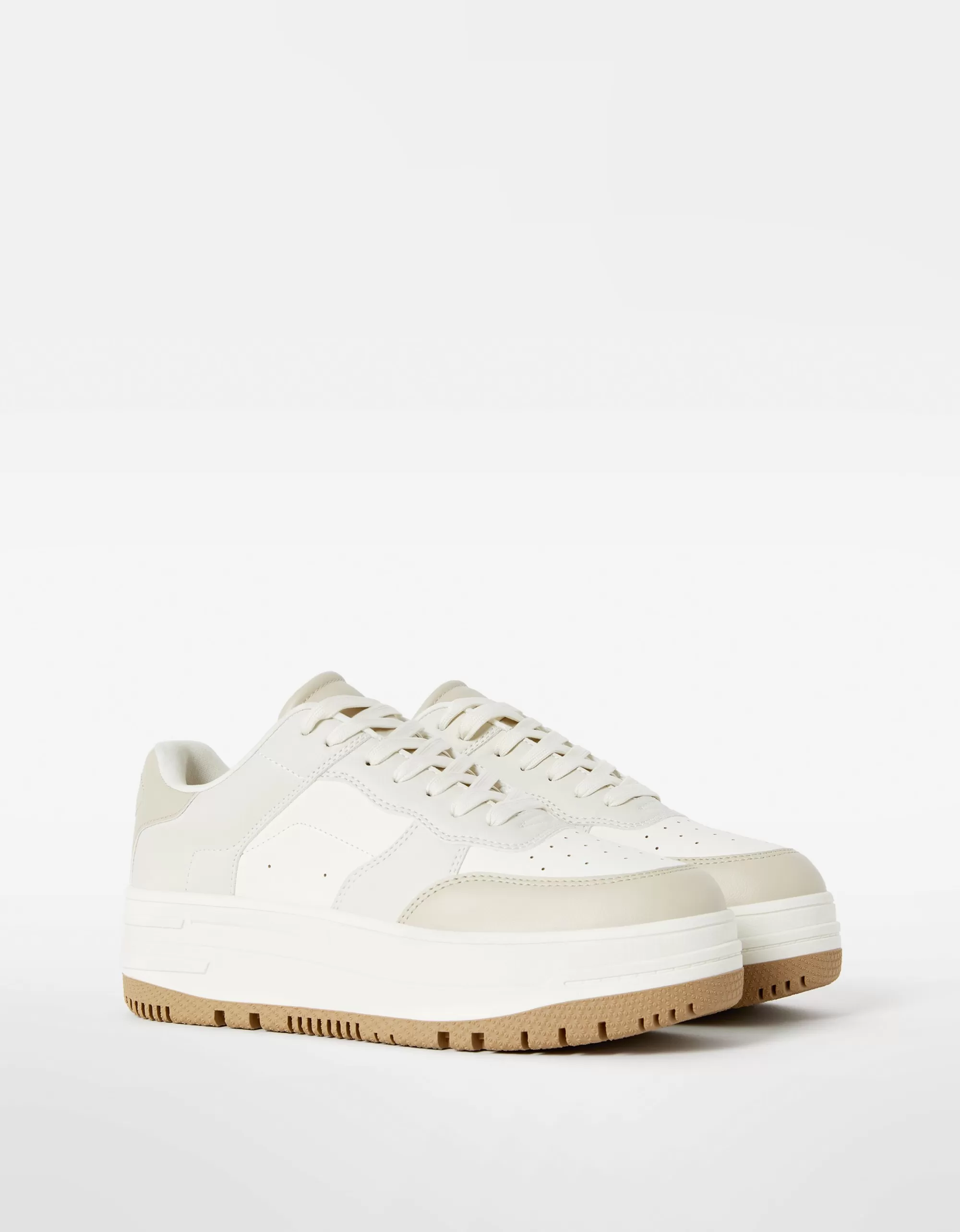 MUJER BERSHKA Zapatillas plataforma combinadas