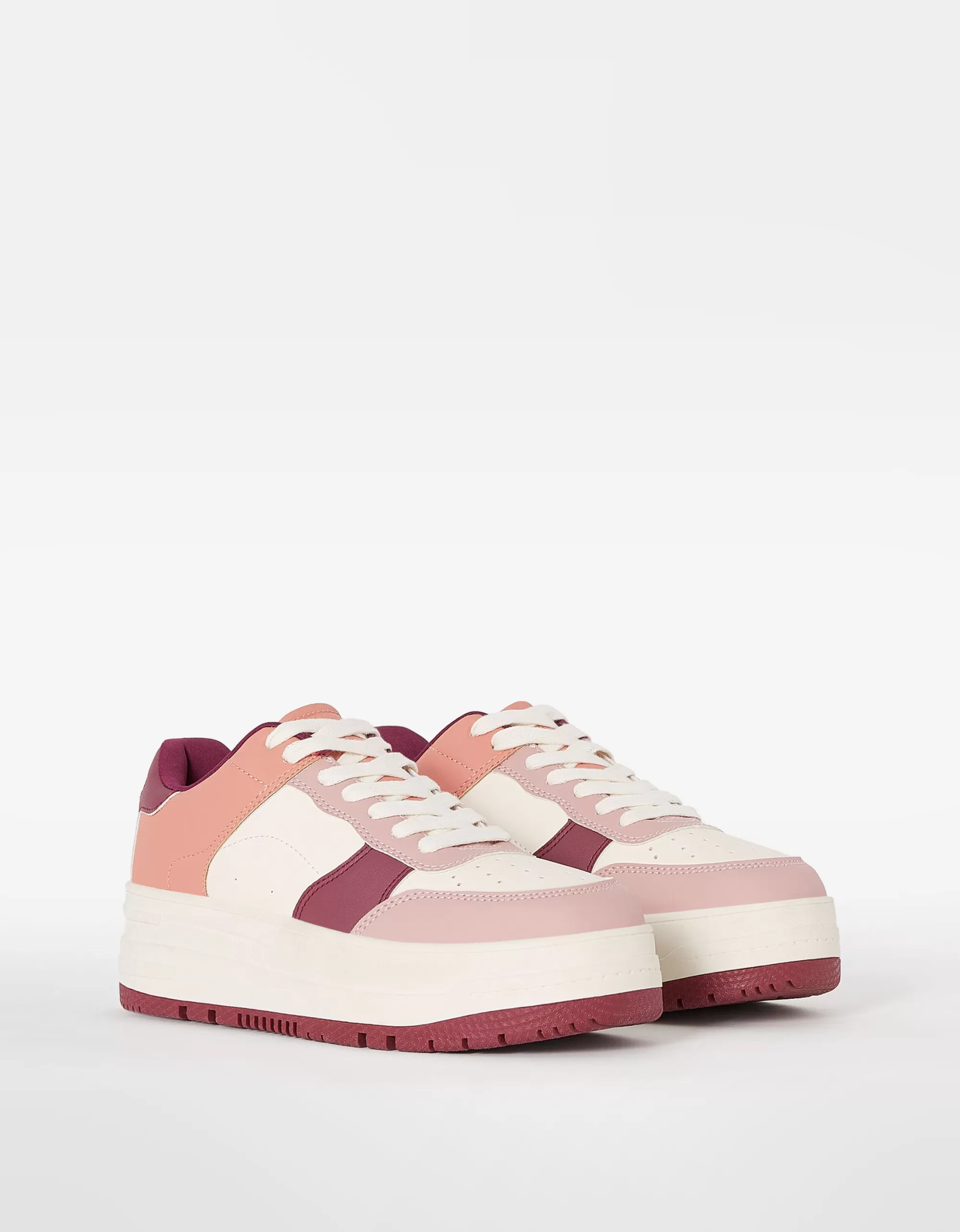MUJER BERSHKA Zapatillas plataforma combinadas