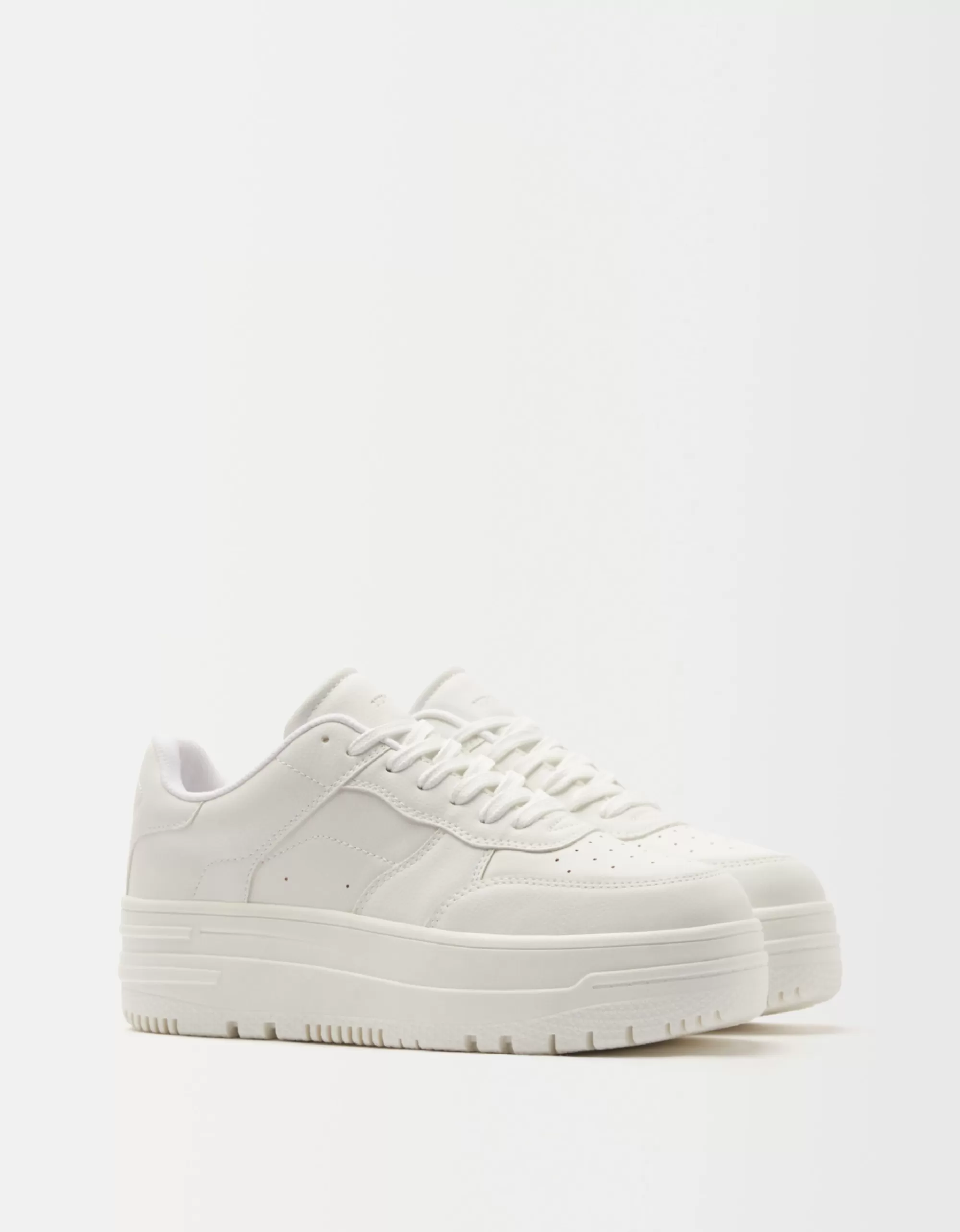 MUJER BERSHKA Zapatillas plataforma monocolor