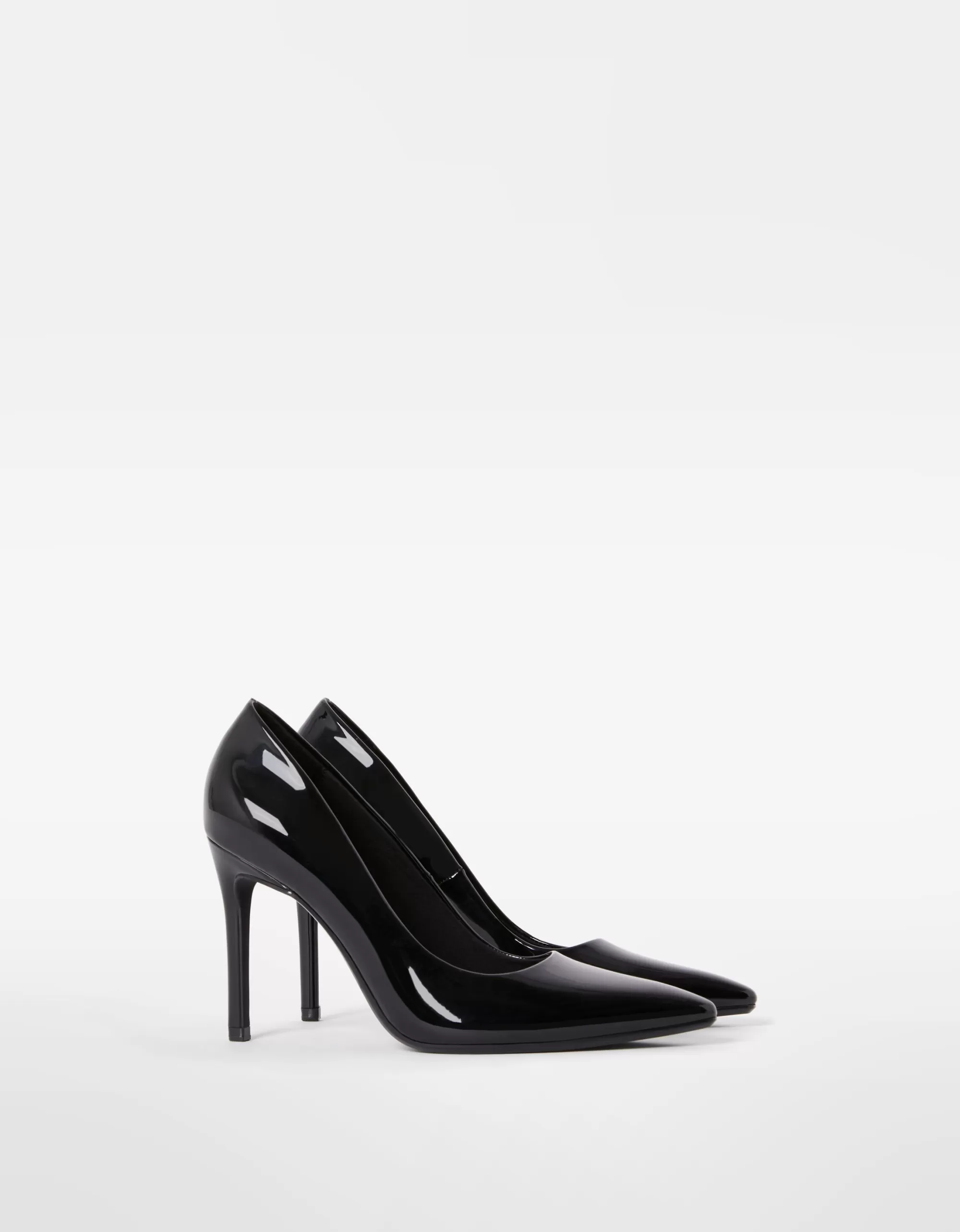 MUJER BERSHKA Zapato tacón brillo