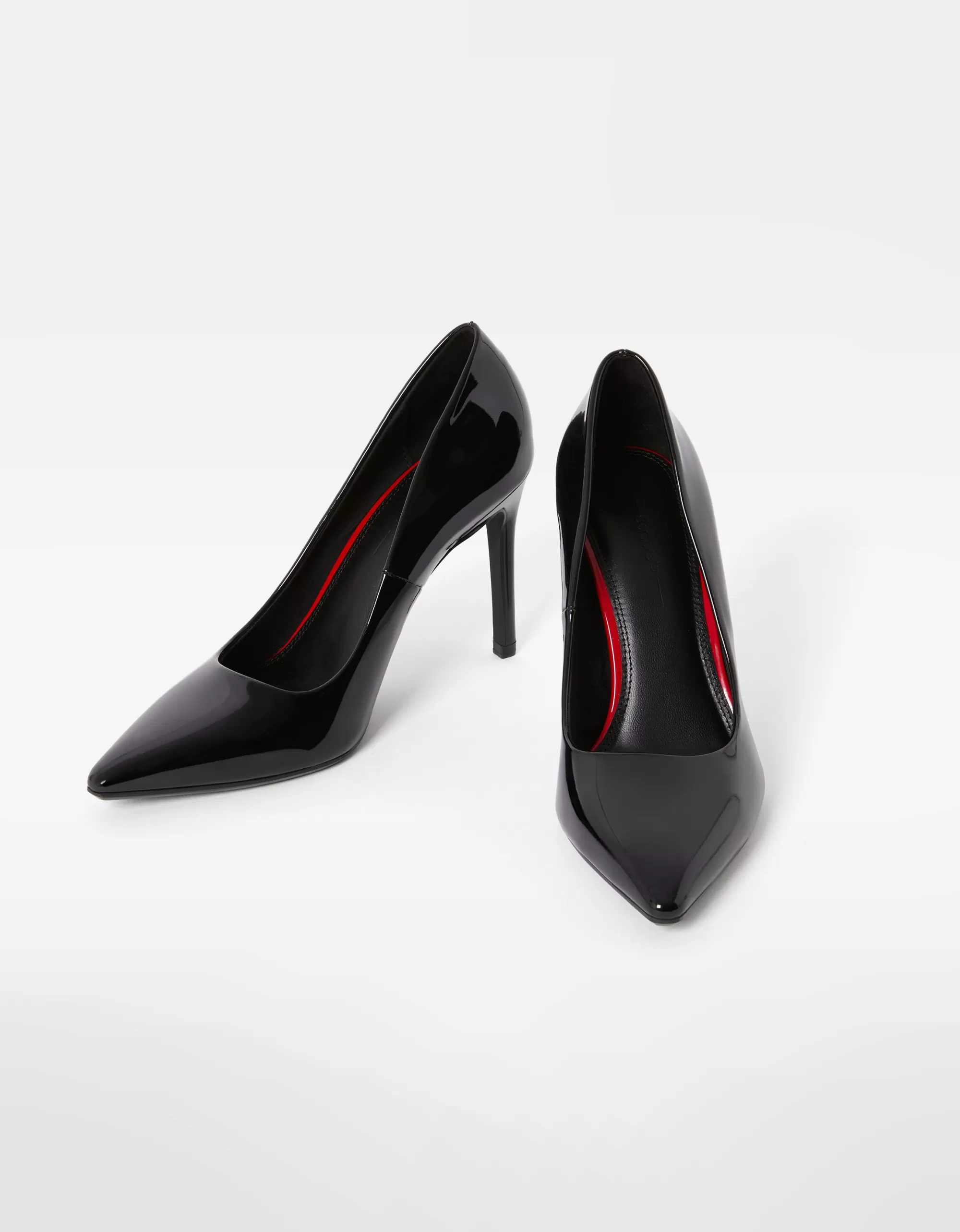 MUJER BERSHKA Zapato tacón brillo
