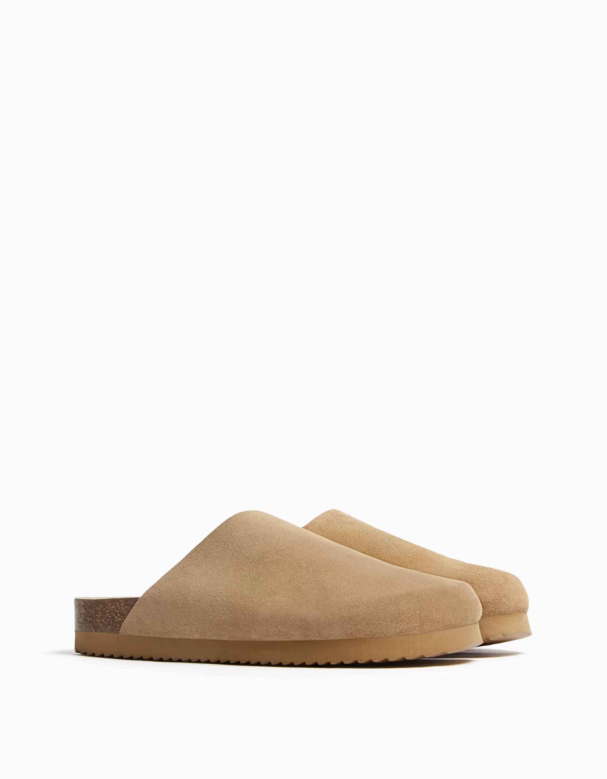 HOMBRE BERSHKA Zueco piel serraje